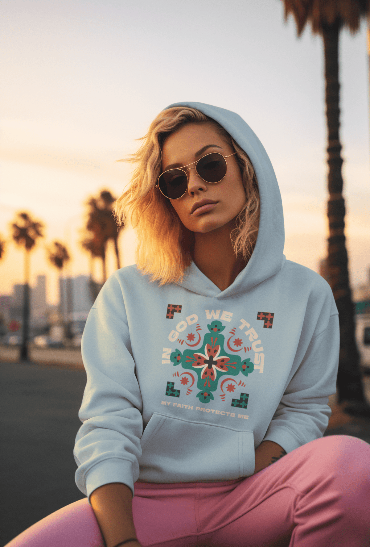 ✝️ In God We Trust Hoodie – Faith Protects Me | Hoodie – GodSpeed Threads