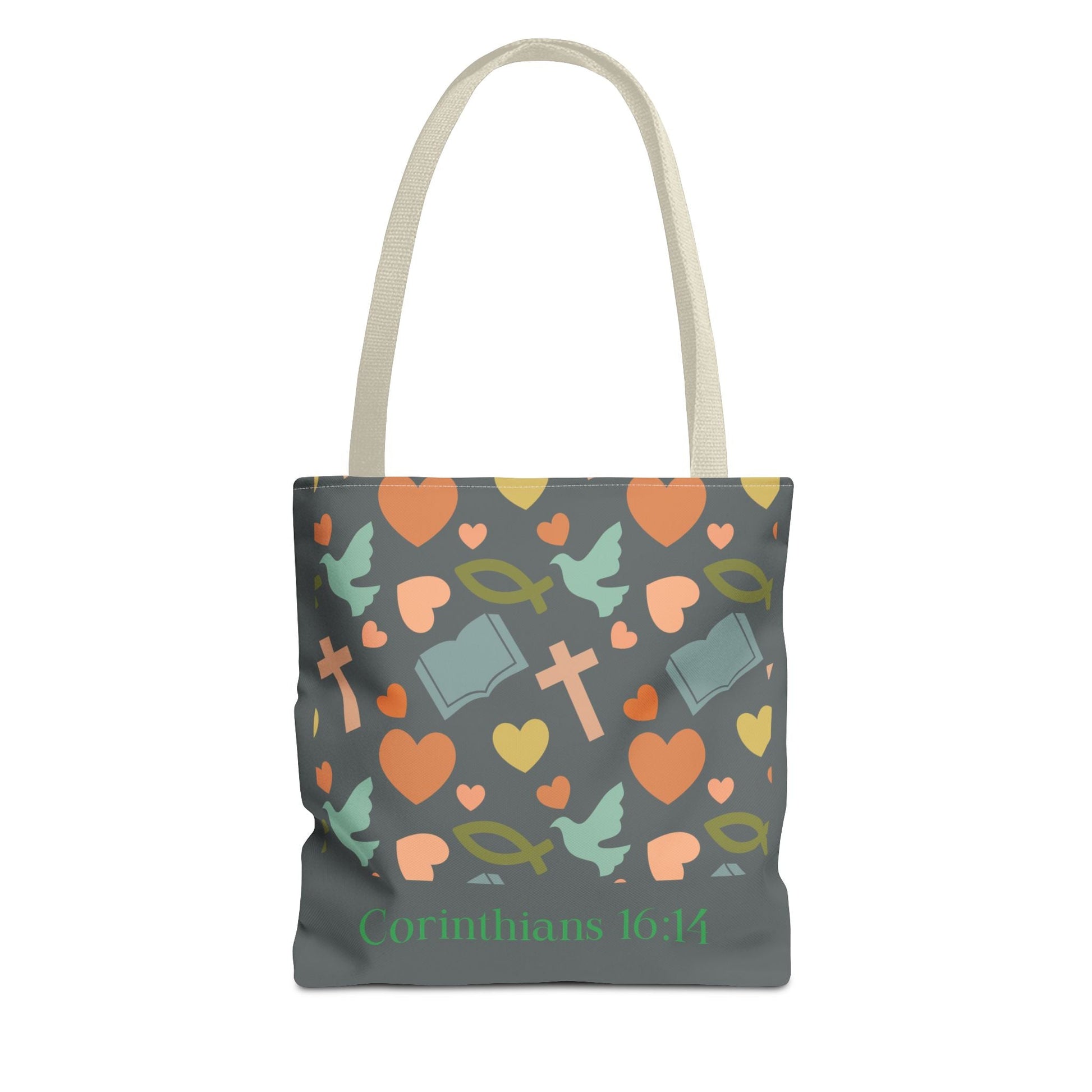 Inspirational Tote Bag - Faith, Love, Hope, Gift for Her, Spiritual Accessories, Bible Verse Tote | Bags – GodSpeed Threads