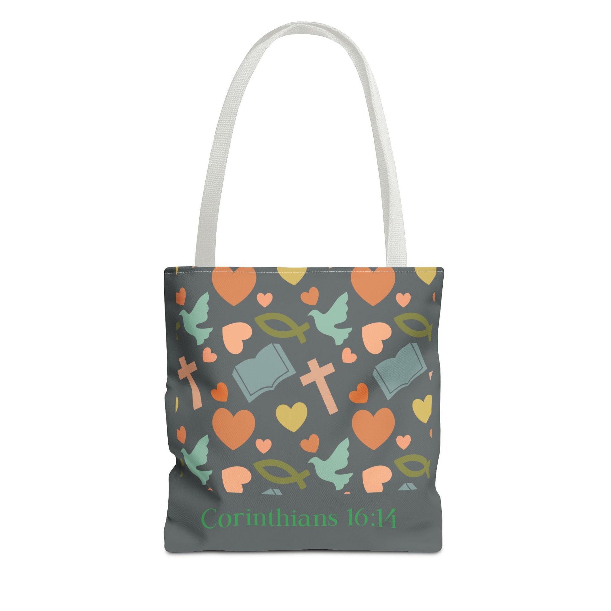 Inspirational Tote Bag - Faith, Love, Hope, Gift for Her, Spiritual Accessories, Bible Verse Tote | Bags – GodSpeed Threads
