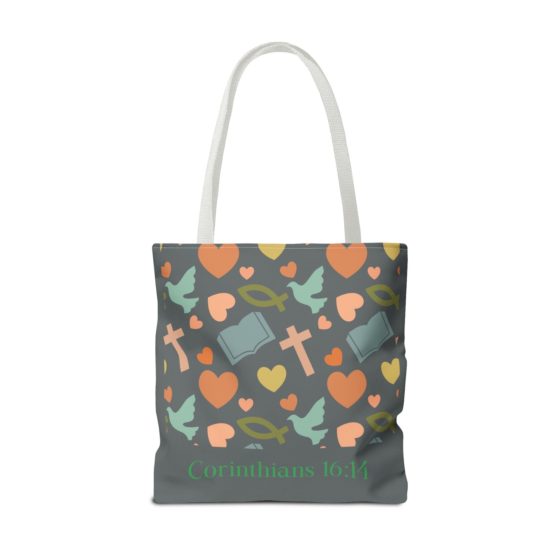 Inspirational Tote Bag - Faith, Love, Hope, Gift for Her, Spiritual Accessories, Bible Verse Tote | Bags – GodSpeed Threads