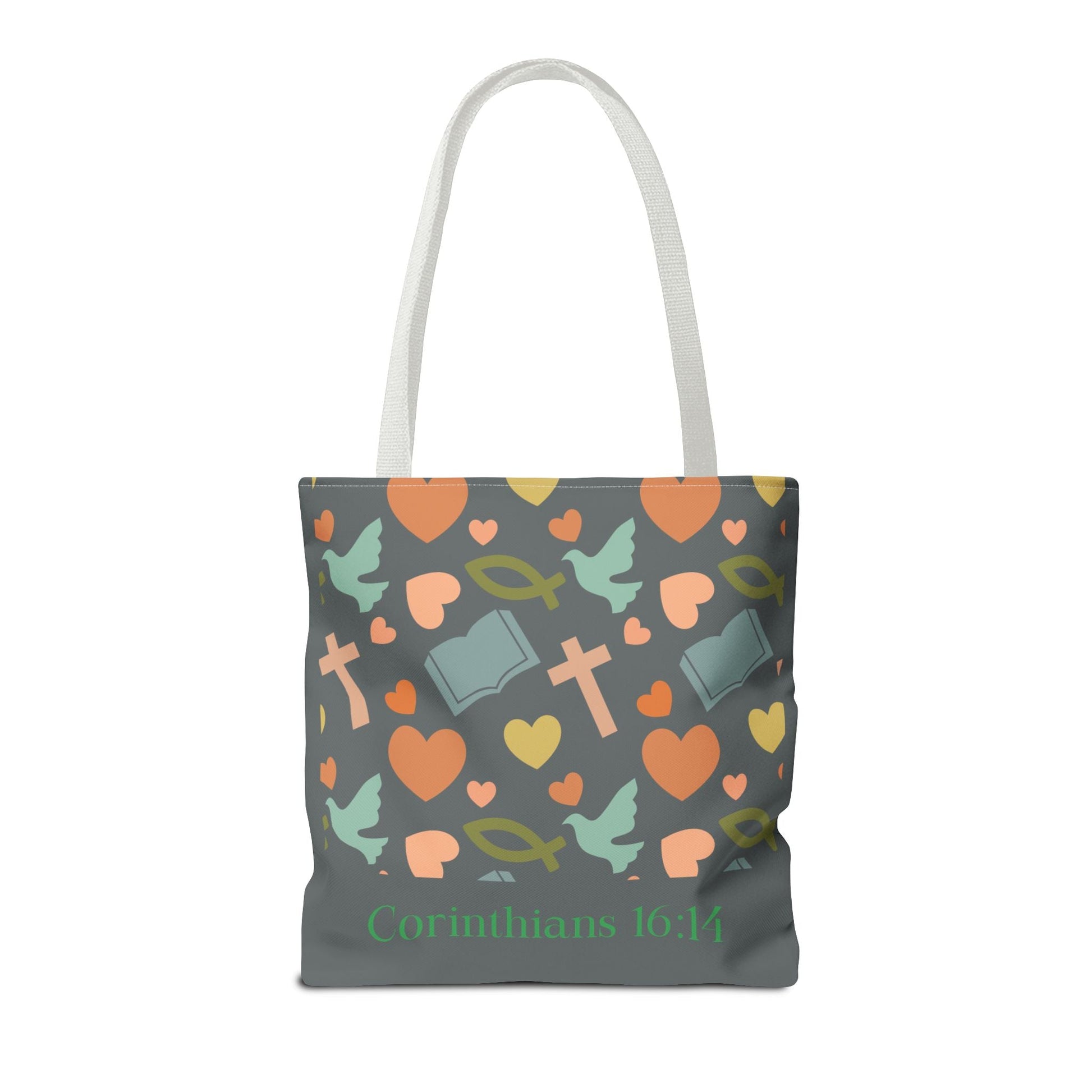 Inspirational Tote Bag - Faith, Love, Hope, Gift for Her, Spiritual Accessories, Bible Verse Tote | Bags – GodSpeed Threads