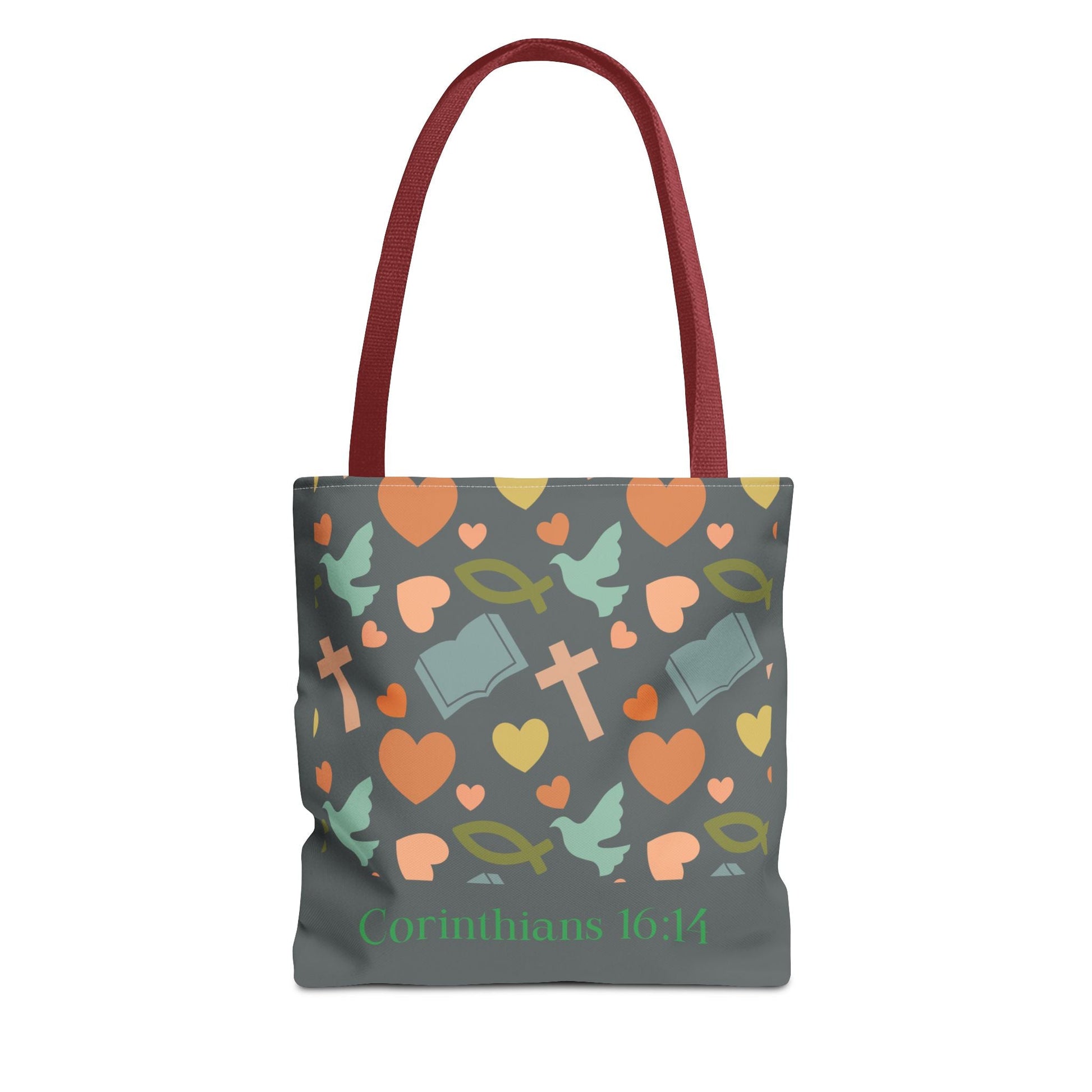 Inspirational Tote Bag - Faith, Love, Hope, Gift for Her, Spiritual Accessories, Bible Verse Tote | Bags – GodSpeed Threads