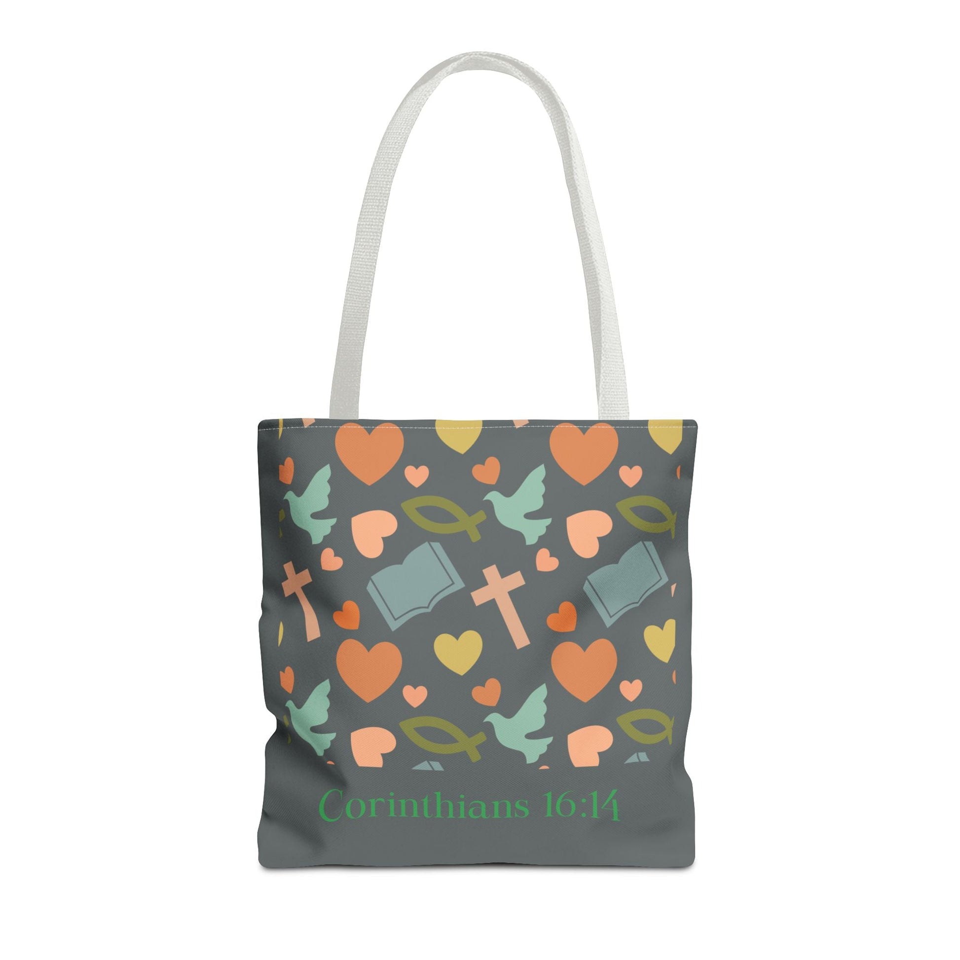 Inspirational Tote Bag - Faith, Love, Hope, Gift for Her, Spiritual Accessories, Bible Verse Tote | Bags – GodSpeed Threads