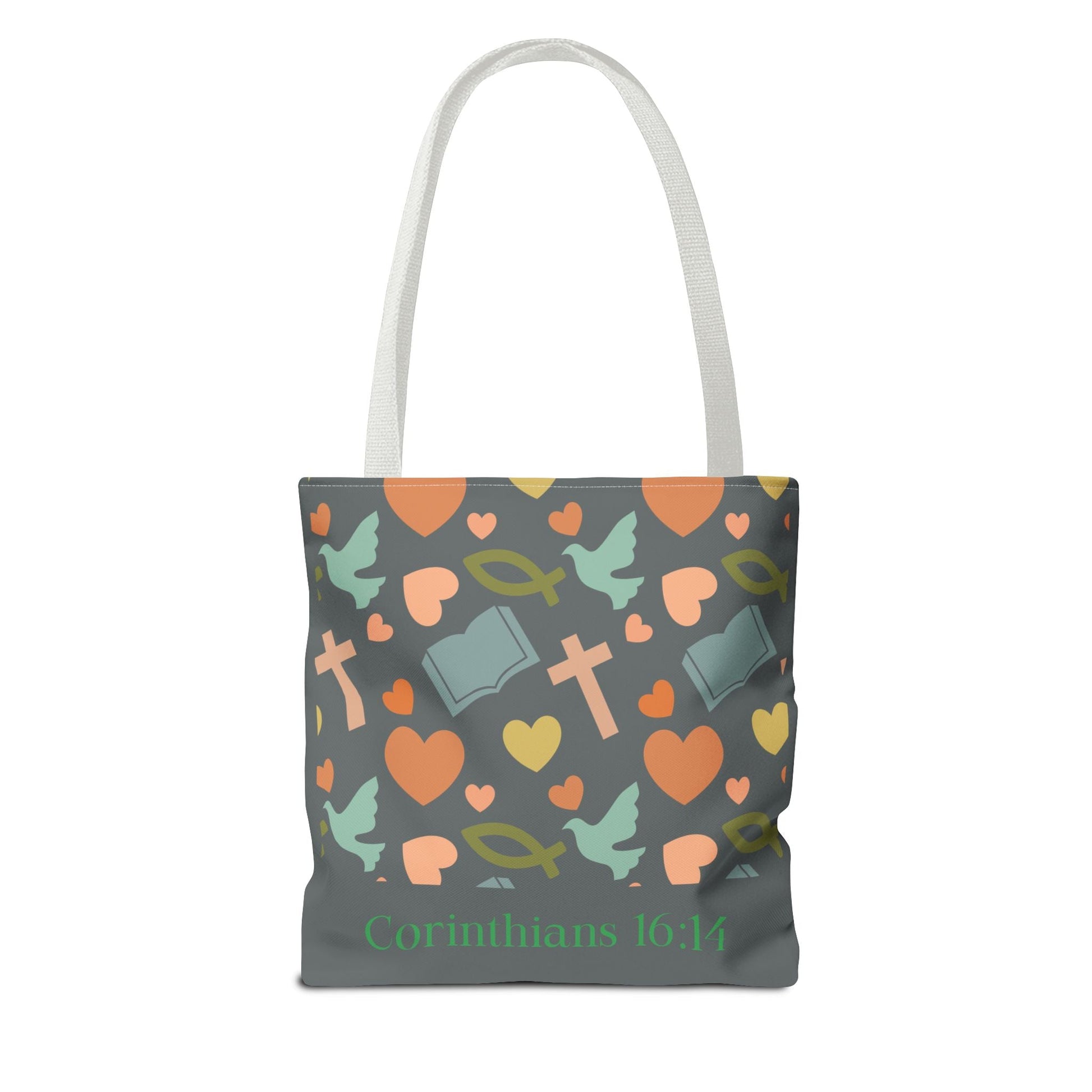Inspirational Tote Bag - Faith, Love, Hope, Gift for Her, Spiritual Accessories, Bible Verse Tote | Bags – GodSpeed Threads