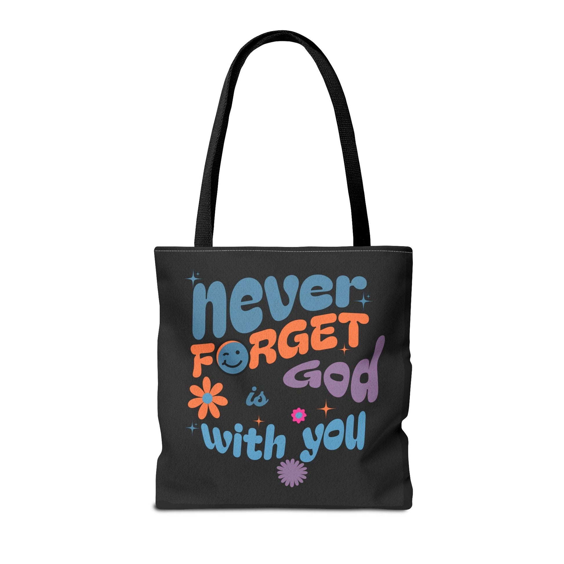 Inspirational Tote Bag - "Never Forget God is with You" - Motivational Gift, Faith - Based, Everyday Use, Shopping Bag, Church Bag | Bags – GodSpeed Threads