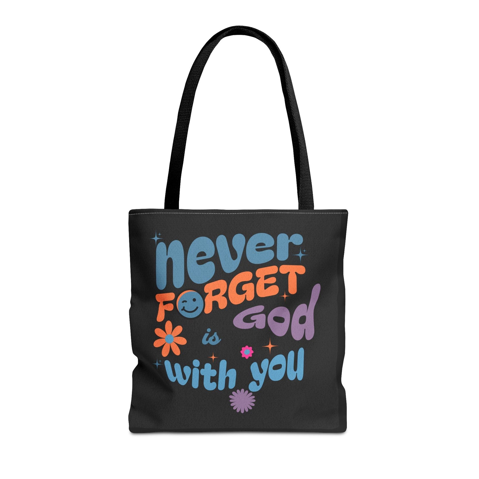 Inspirational Tote Bag - "Never Forget God is with You" - Motivational Gift, Faith - Based, Everyday Use, Shopping Bag, Church Bag | Bags – GodSpeed Threads