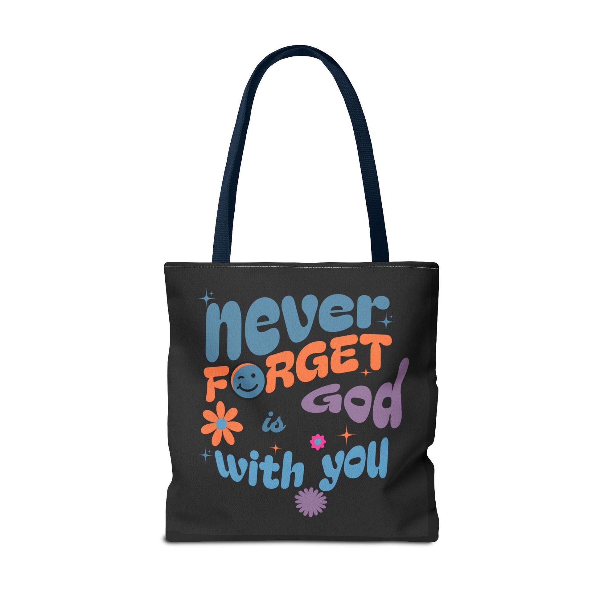 Inspirational Tote Bag - "Never Forget God is with You" - Motivational Gift, Faith - Based, Everyday Use, Shopping Bag, Church Bag | Bags – GodSpeed Threads