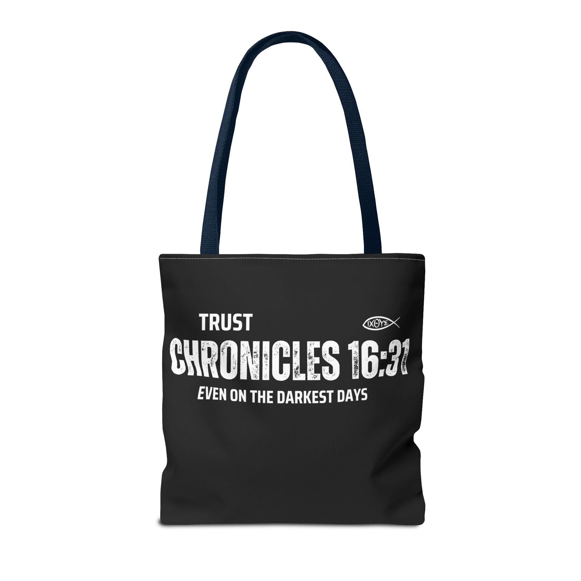 Inspirational Tote Bag - Trust Chronicles 16:31, Faith - themed Gift, Bible Verse Tote, Motivational Shopping Bag, Christian Message Accessory | Bags – GodSpeed Threads