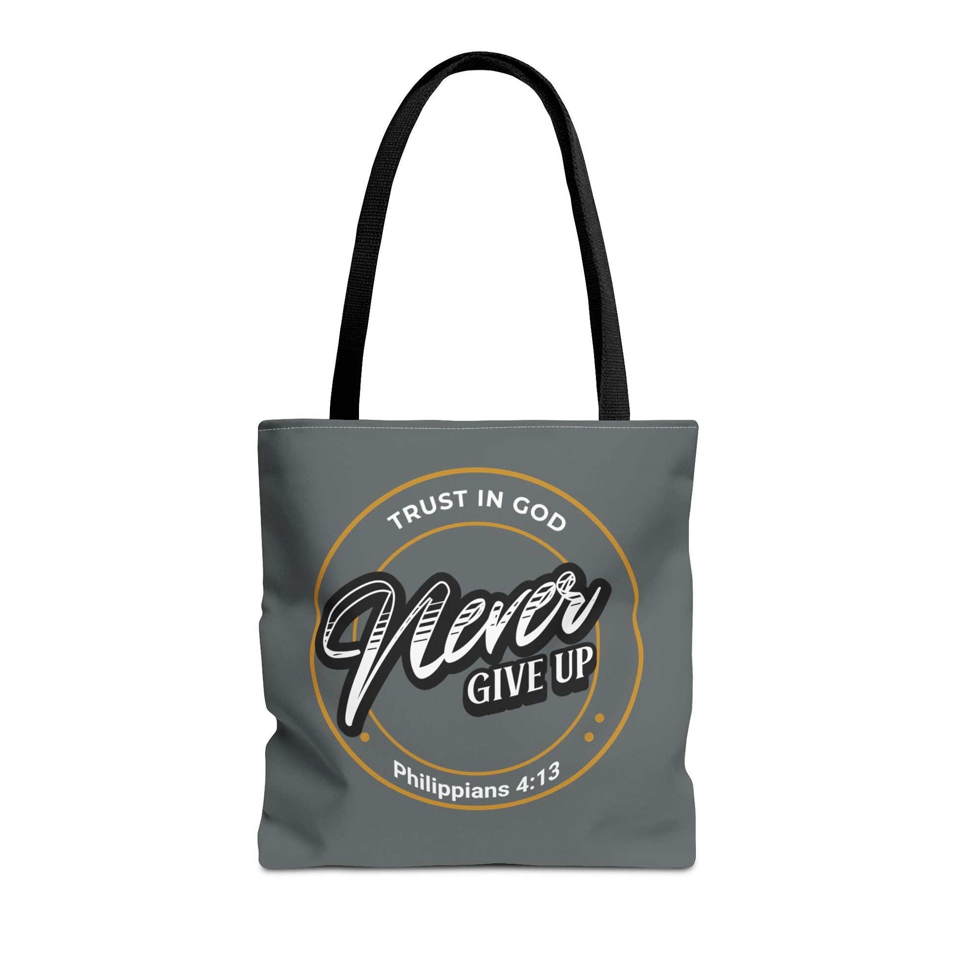 Inspirational Tote Bag, Trust in God, Never Give Up, Bible Verse Bag, Motivational Purse, Christian Gift, Philippians 4:13 | Bags – GodSpeed Threads