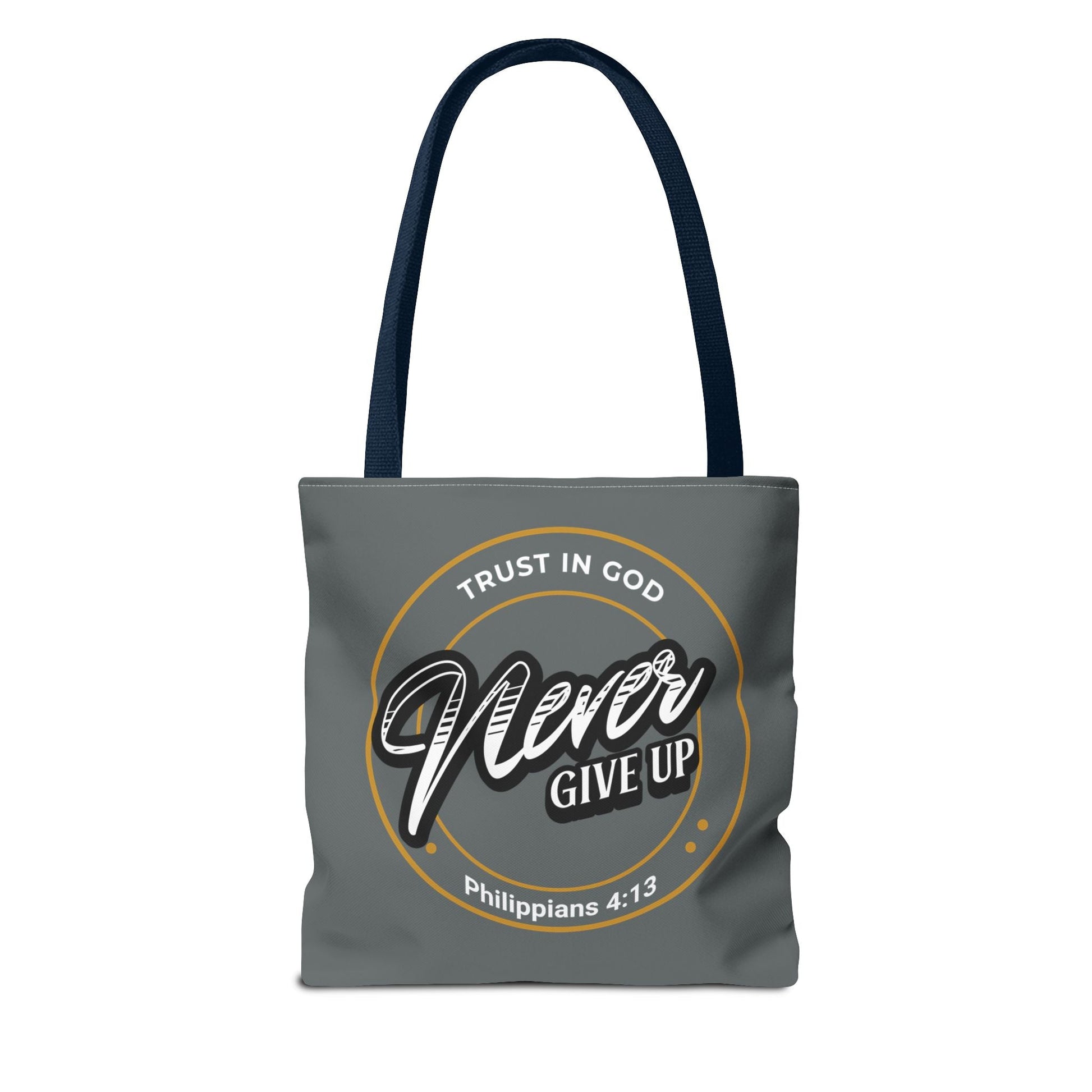Inspirational Tote Bag, Trust in God, Never Give Up, Bible Verse Bag, Motivational Purse, Christian Gift, Philippians 4:13 | Bags – GodSpeed Threads