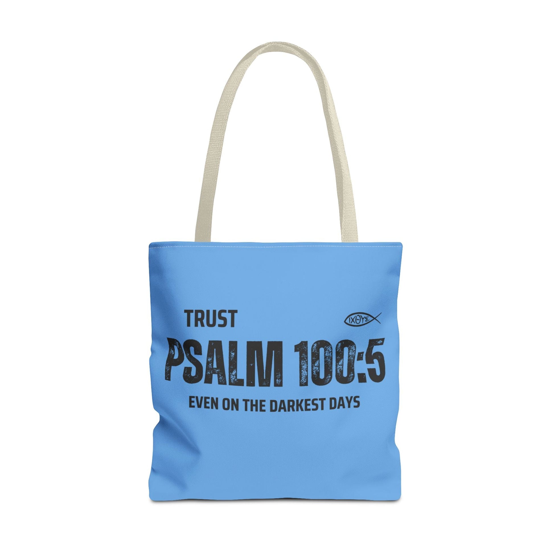 Inspirational Tote Bag - Trust Psalm 100:5, Faithful Christian Gift, Encouragement Accessory, Sustainable Shopping Bag, Inspirational [...] | Bags – GodSpeed Threads