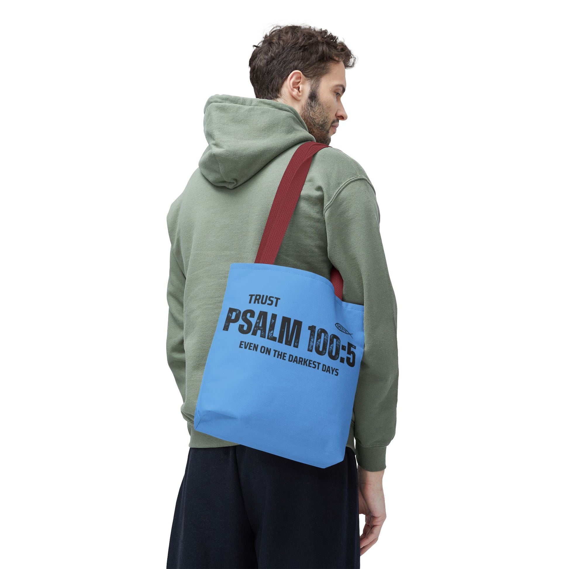 Inspirational Tote Bag - Trust Psalm 100:5, Faithful Christian Gift, Encouragement Accessory, Sustainable Shopping Bag, Inspirational [...] | Bags – GodSpeed Threads