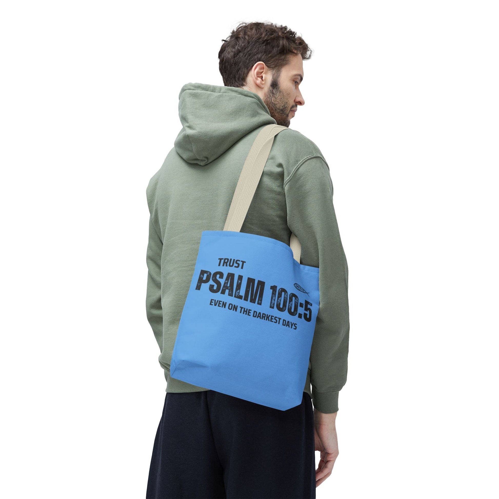 Inspirational Tote Bag - Trust Psalm 100:5, Faithful Christian Gift, Encouragement Accessory, Sustainable Shopping Bag, Inspirational [...] | Bags – GodSpeed Threads