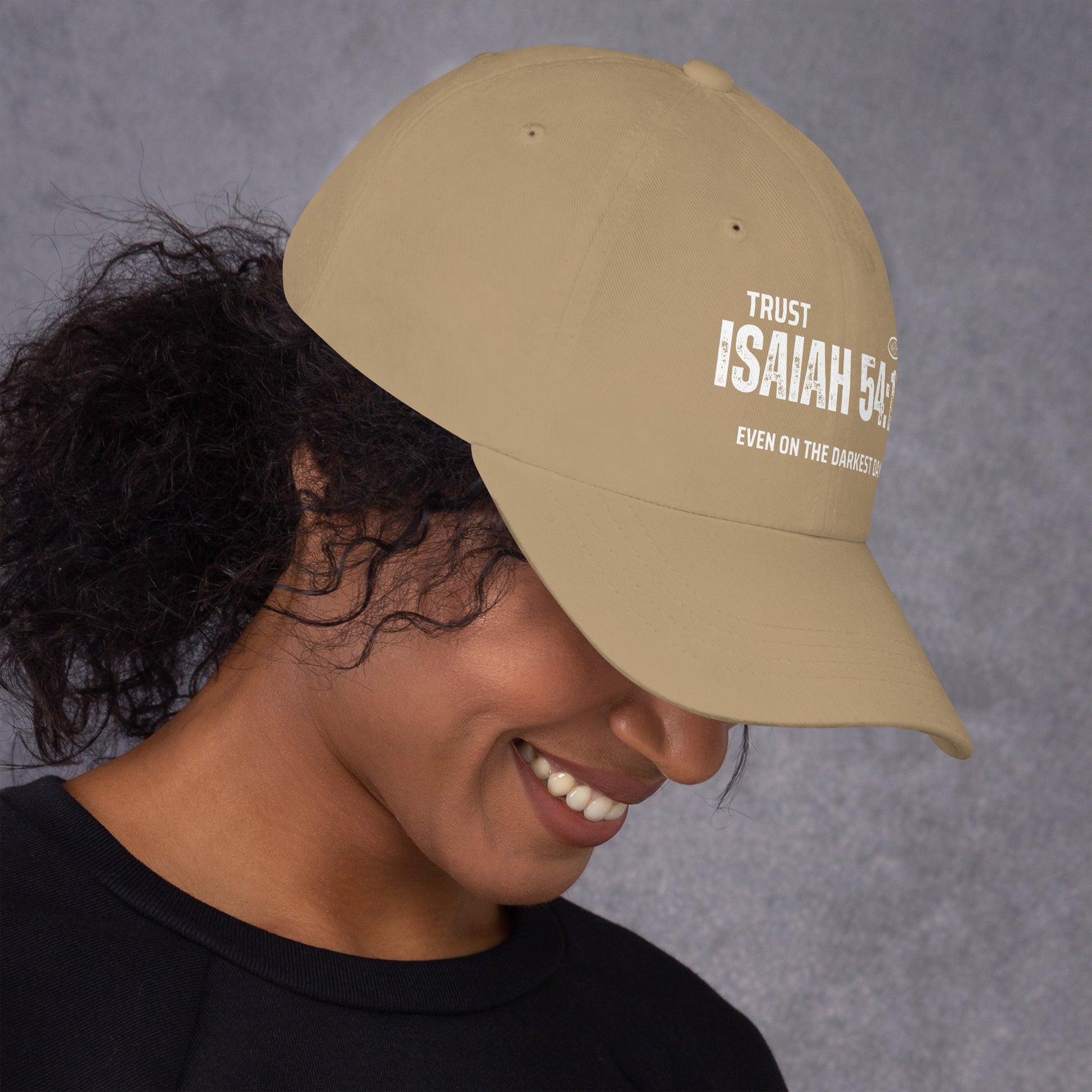 ✝️ Isaiah 54:17 “Trust Even on the Darkest Days” Classic Dad Hat – Faith - Inspired Everyday Style | Hats – GodSpeed Threads