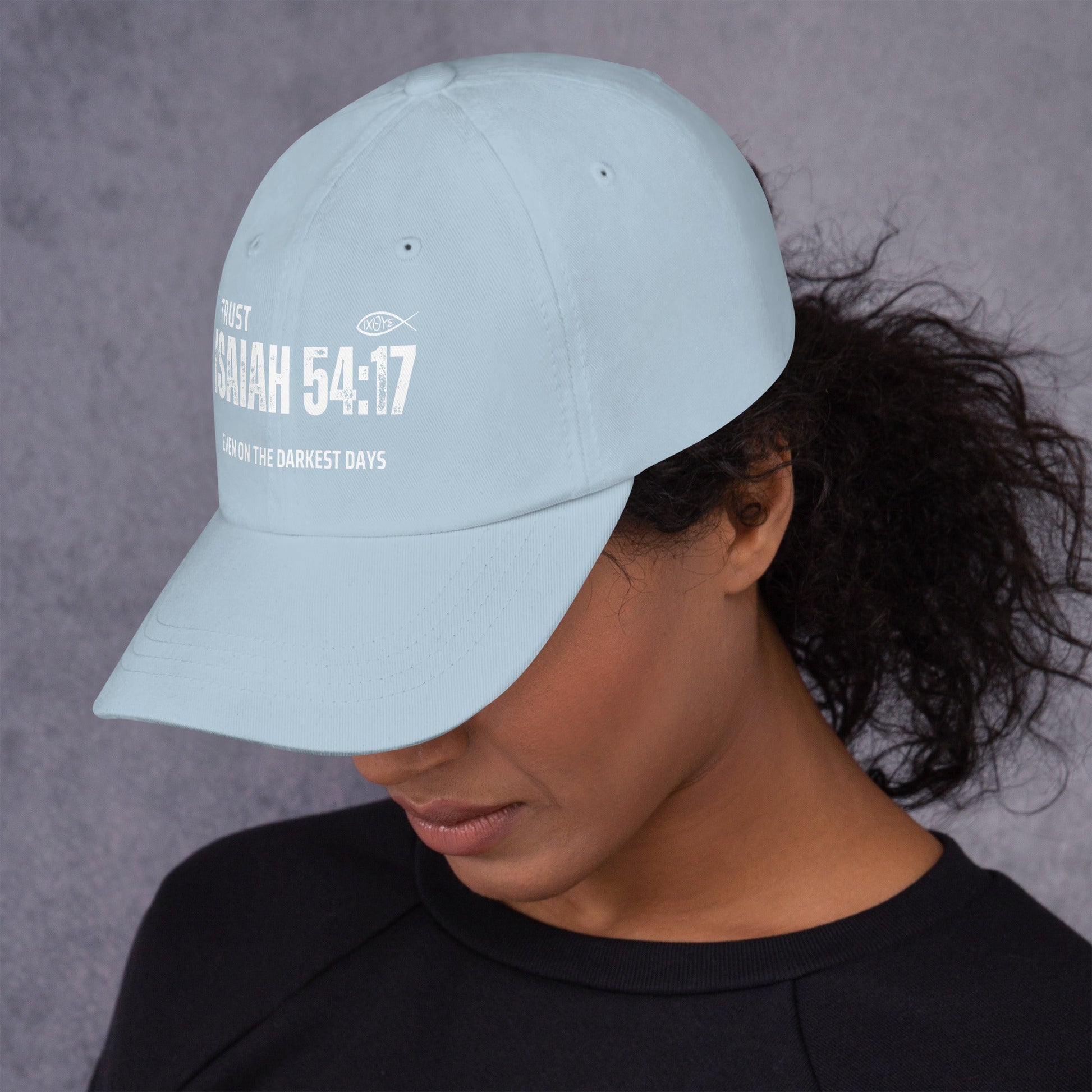 ✝️ Isaiah 54:17 “Trust Even on the Darkest Days” Classic Dad Hat – Faith - Inspired Everyday Style | Hats – GodSpeed Threads