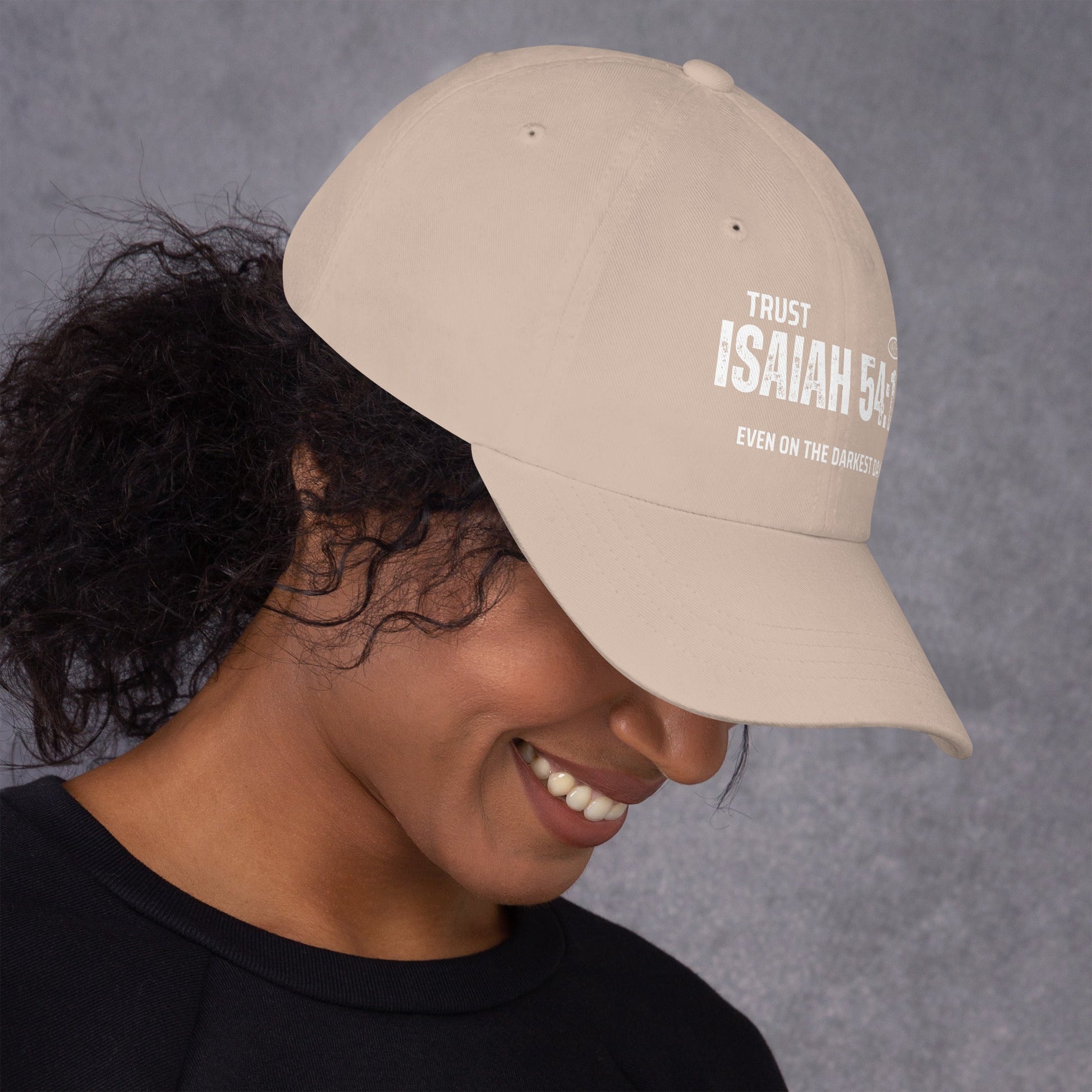 ✝️ Isaiah 54:17 “Trust Even on the Darkest Days” Classic Dad Hat – Faith - Inspired Everyday Style | Hats – GodSpeed Threads