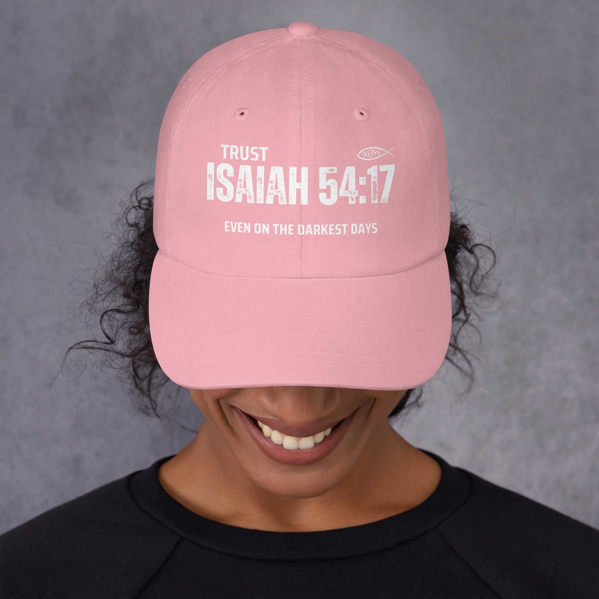 ✝️ Isaiah 54:17 “Trust Even on the Darkest Days” Classic Dad Hat – Faith - Inspired Everyday Style | Hats – GodSpeed Threads
