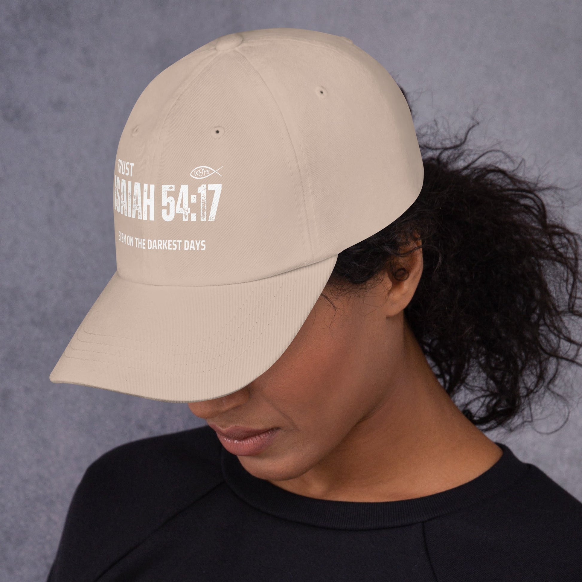 ✝️ Isaiah 54:17 “Trust Even on the Darkest Days” Classic Dad Hat – Faith - Inspired Everyday Style | Hats – GodSpeed Threads
