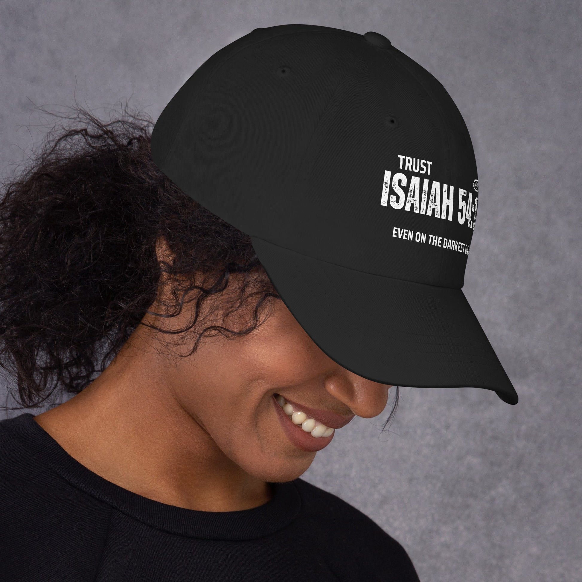 ✝️ Isaiah 54:17 “Trust Even on the Darkest Days” Classic Dad Hat – Faith - Inspired Everyday Style | Hats – GodSpeed Threads