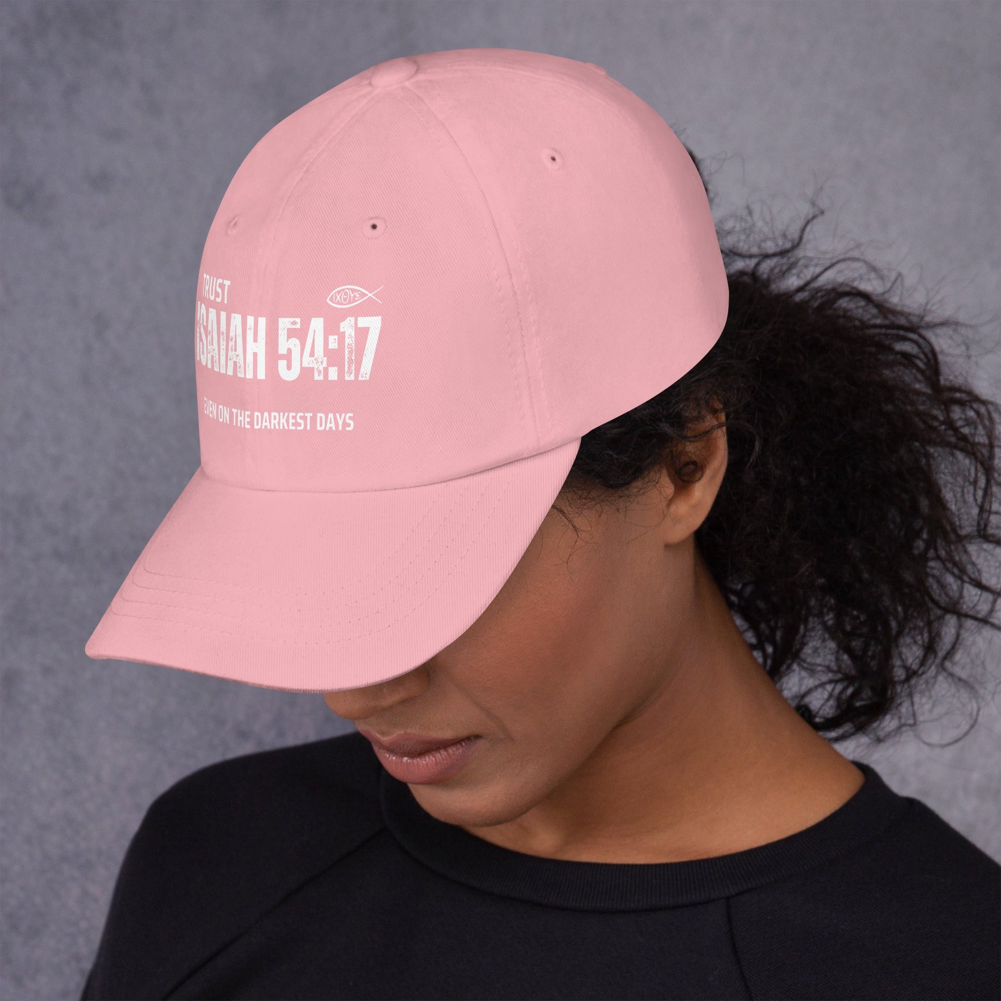 ✝️ Isaiah 54:17 “Trust Even on the Darkest Days” Classic Dad Hat – Faith - Inspired Everyday Style | Hats – GodSpeed Threads