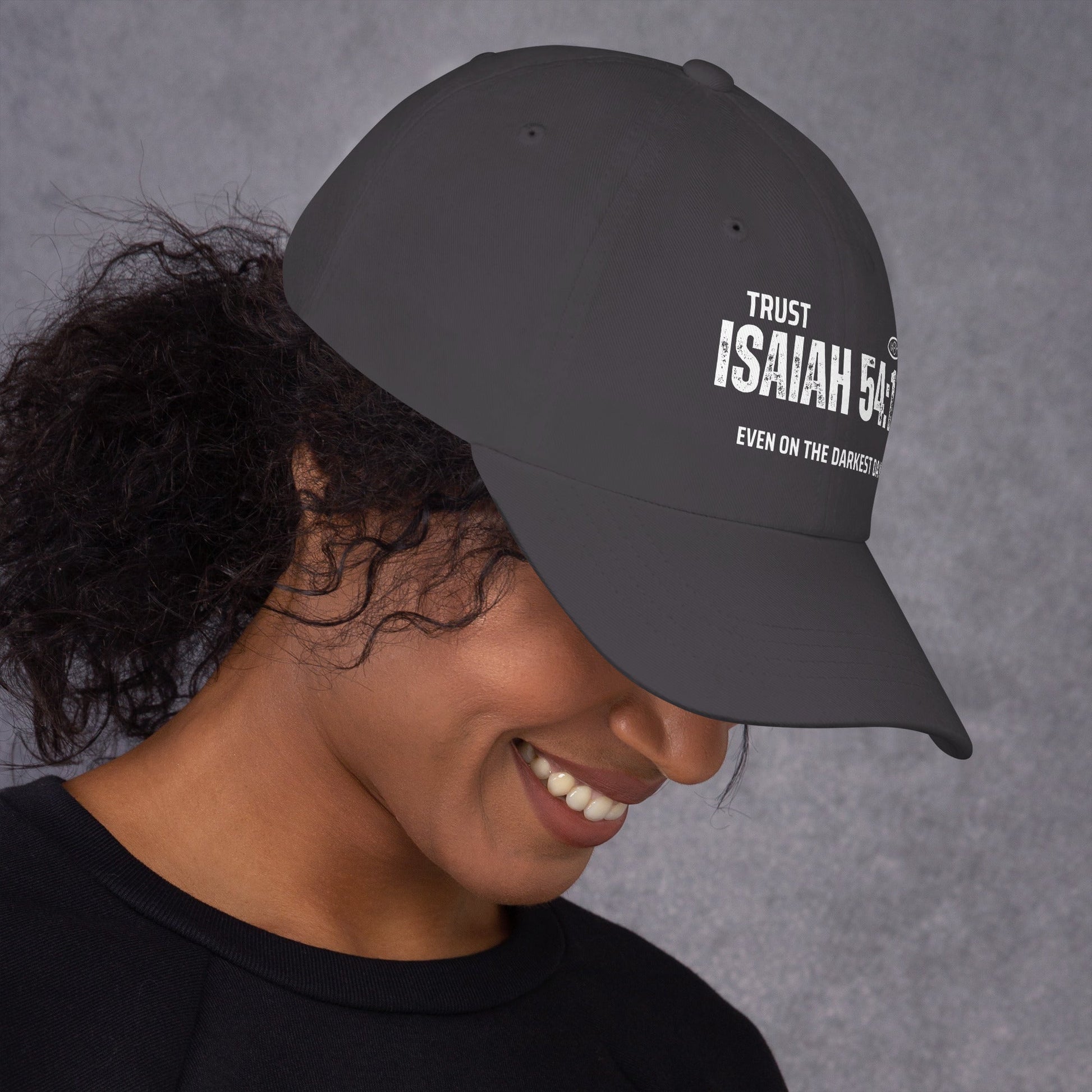 ✝️ Isaiah 54:17 “Trust Even on the Darkest Days” Classic Dad Hat – Faith - Inspired Everyday Style | Hats – GodSpeed Threads