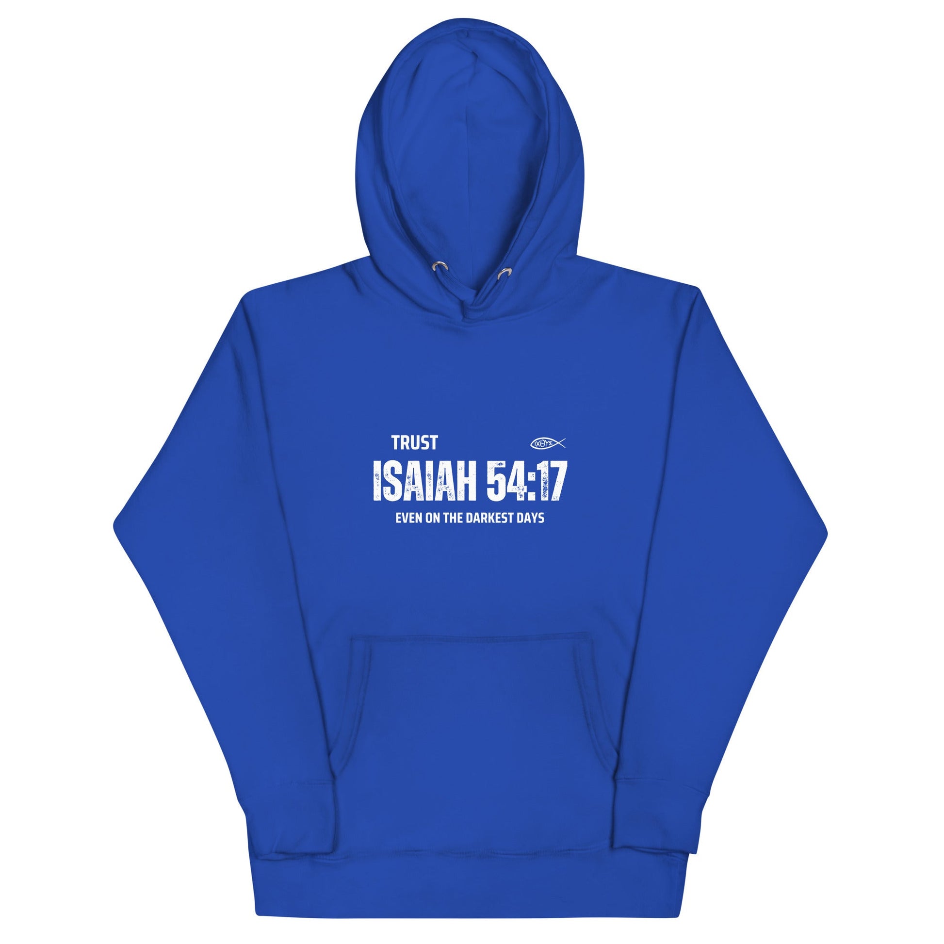 ✝️ Isaiah 54:17 “Trust Even on the Darkest Days” Hoodie – Faith - Inspired Warmth | Hoodies – GodSpeed Threads