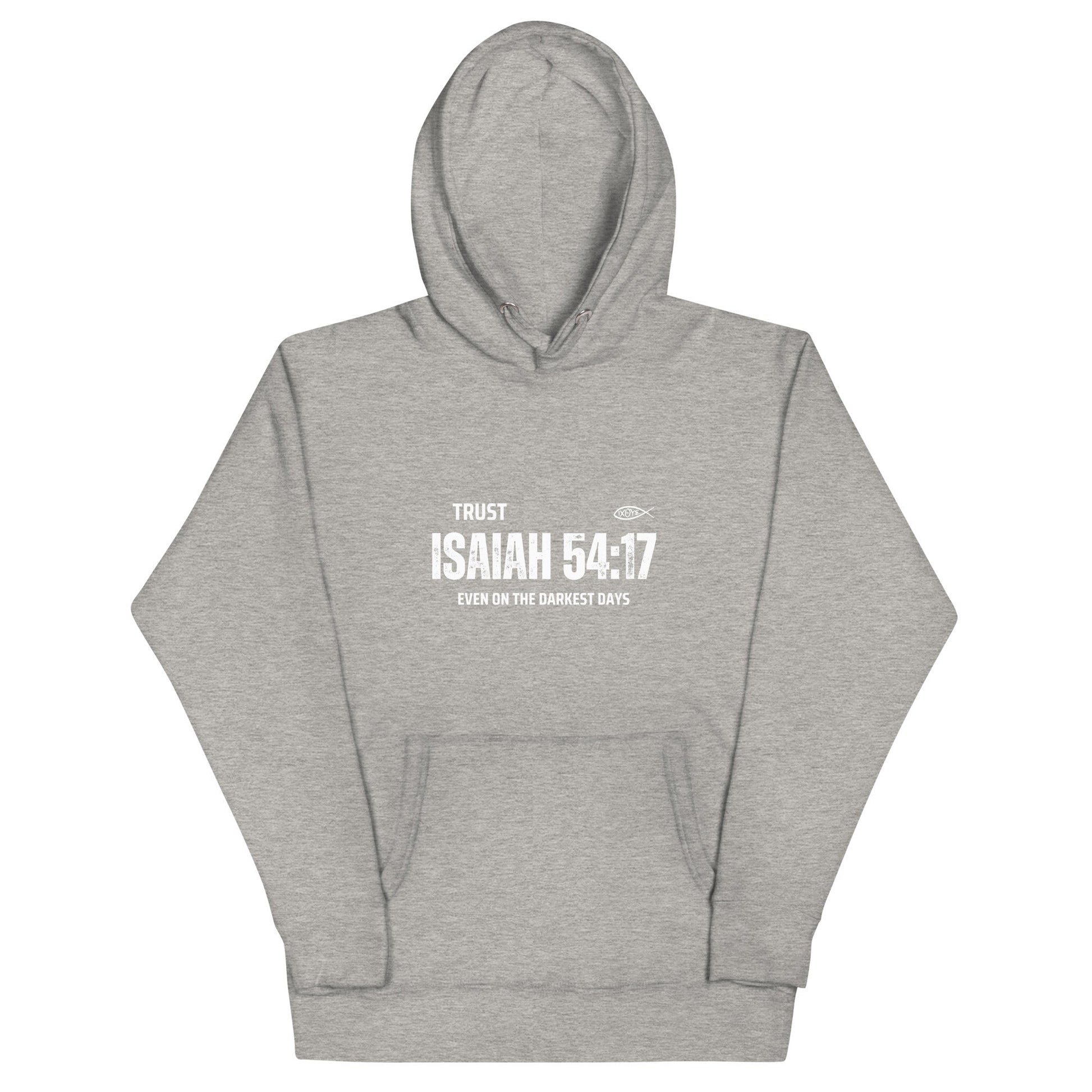 ✝️ Isaiah 54:17 “Trust Even on the Darkest Days” Hoodie – Faith - Inspired Warmth | Hoodies – GodSpeed Threads