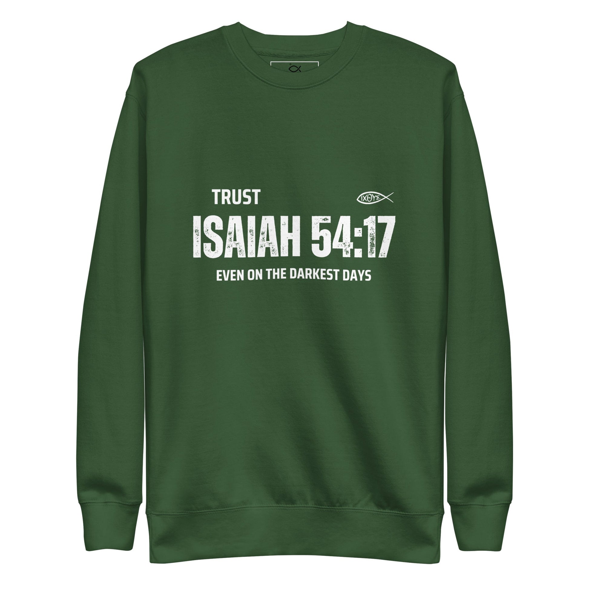 ✝️ Isaiah 54:17 “Trust Even on the Darkest Days” Sweatshirt – Faith - Inspired Comfort | sweatshirts – GodSpeed Threads
