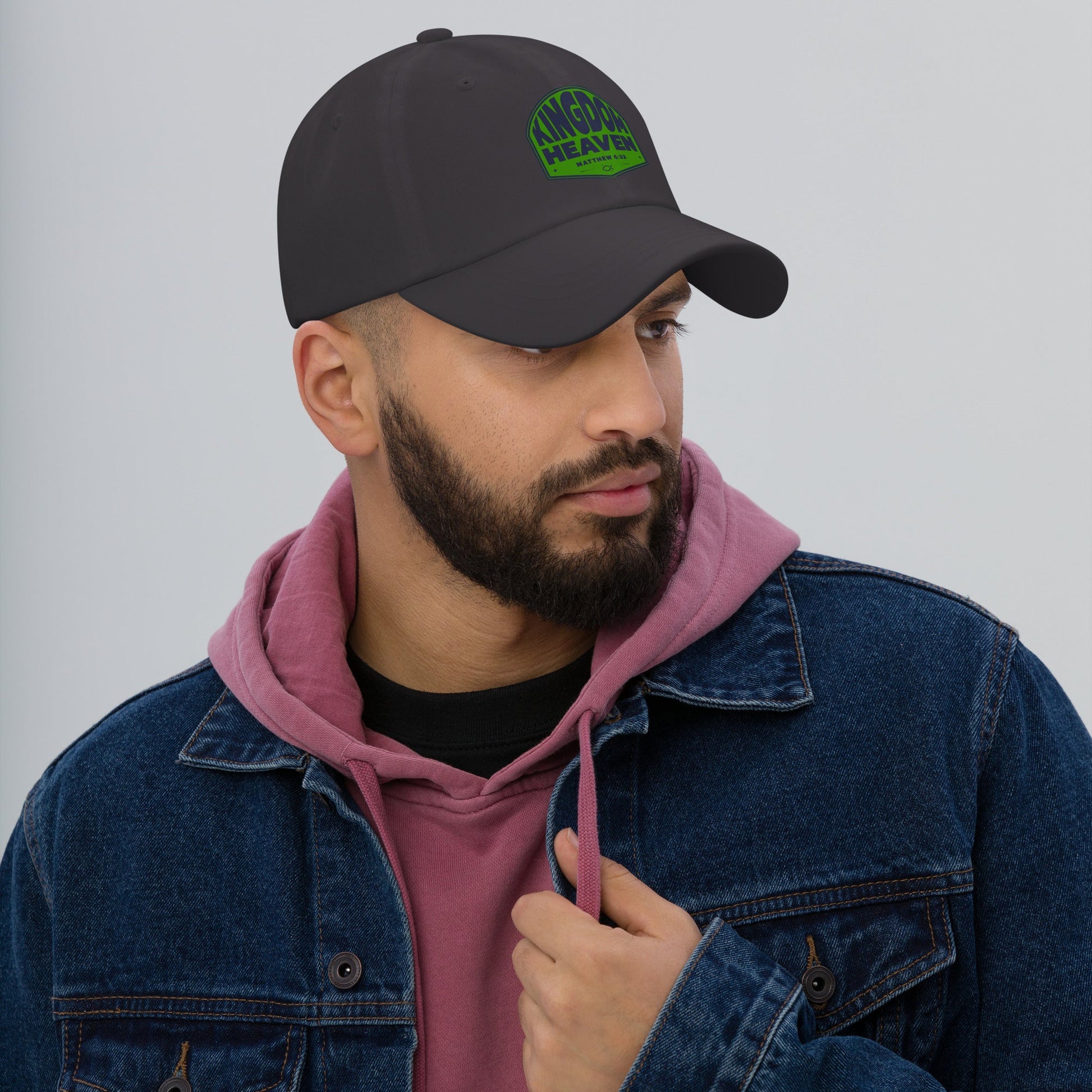 ⭐ Kingdom of Heaven Dad Hat – Matthew 6:33 | Hats – GodSpeed Threads