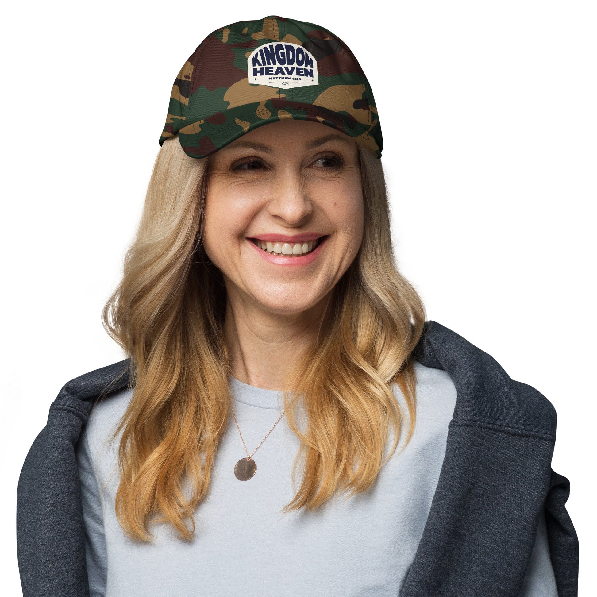 ⭐ Kingdom of Heaven Dad Hat – Matthew 6:33 | Hats – GodSpeed Threads
