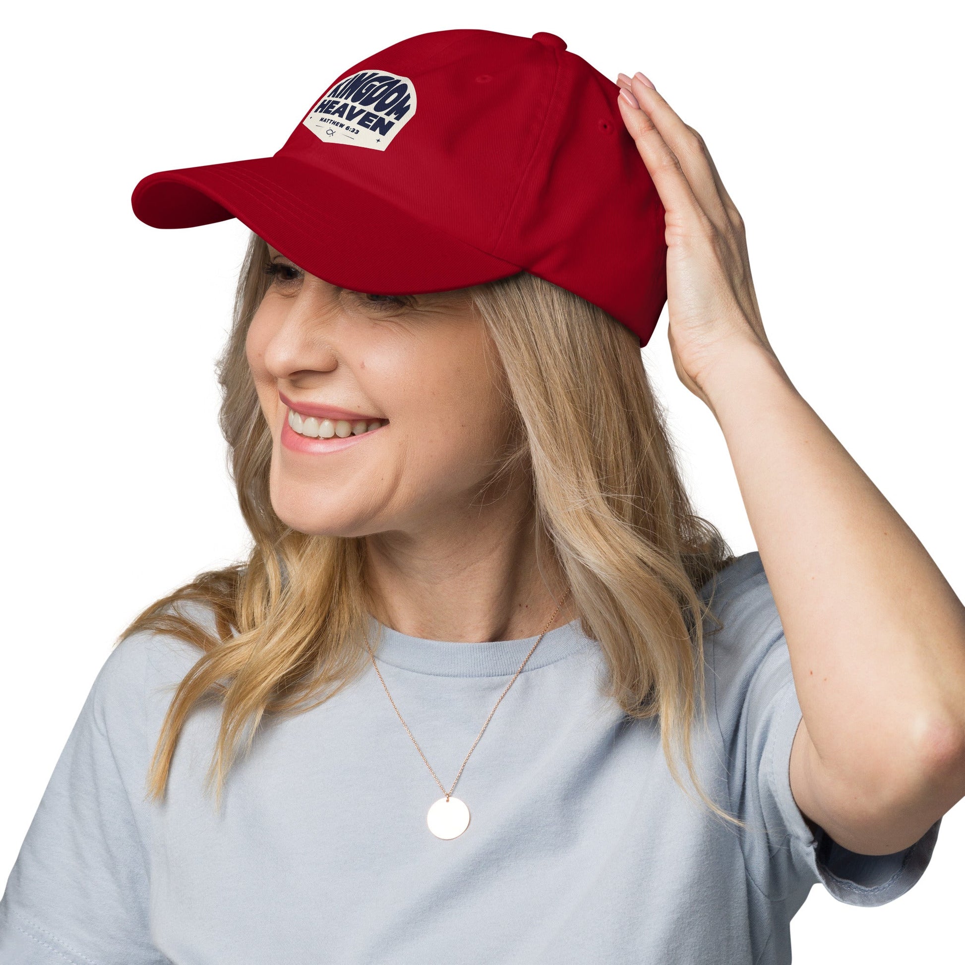 ⭐ Kingdom of Heaven Dad Hat – Matthew 6:33 | Hats – GodSpeed Threads