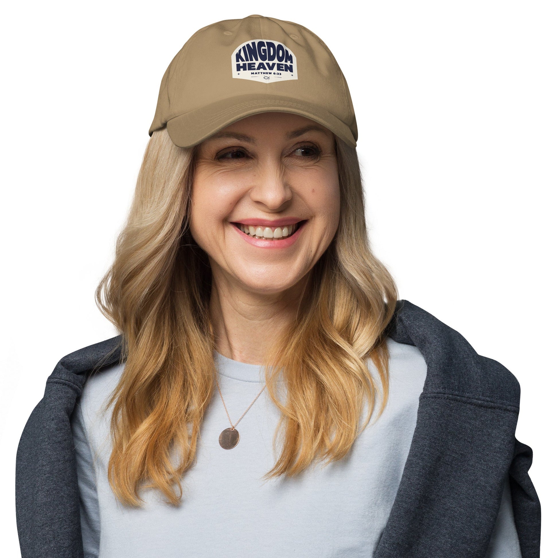 ⭐ Kingdom of Heaven Dad Hat – Matthew 6:33 | Hats – GodSpeed Threads