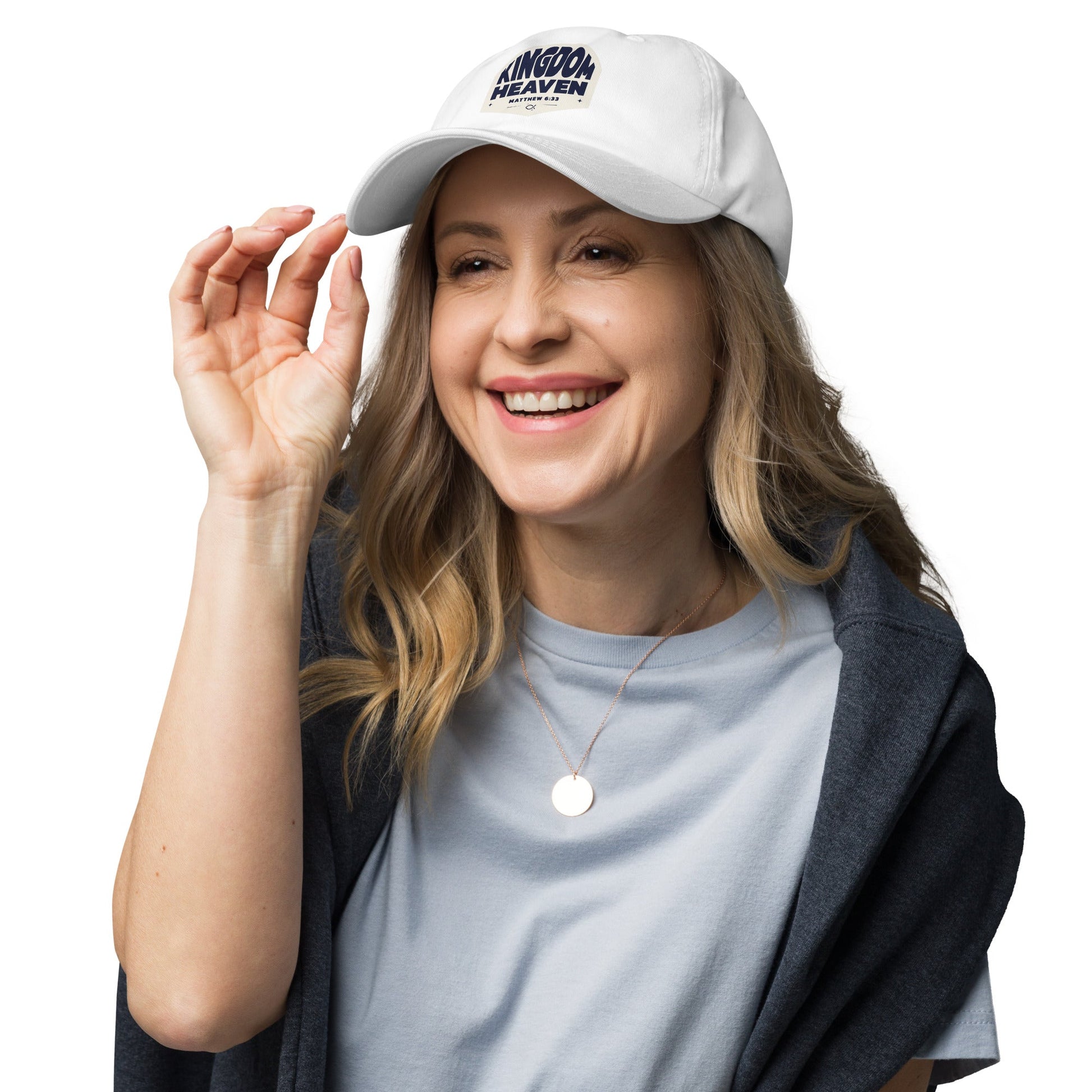 ⭐ Kingdom of Heaven Dad Hat – Matthew 6:33 | Hats – GodSpeed Threads