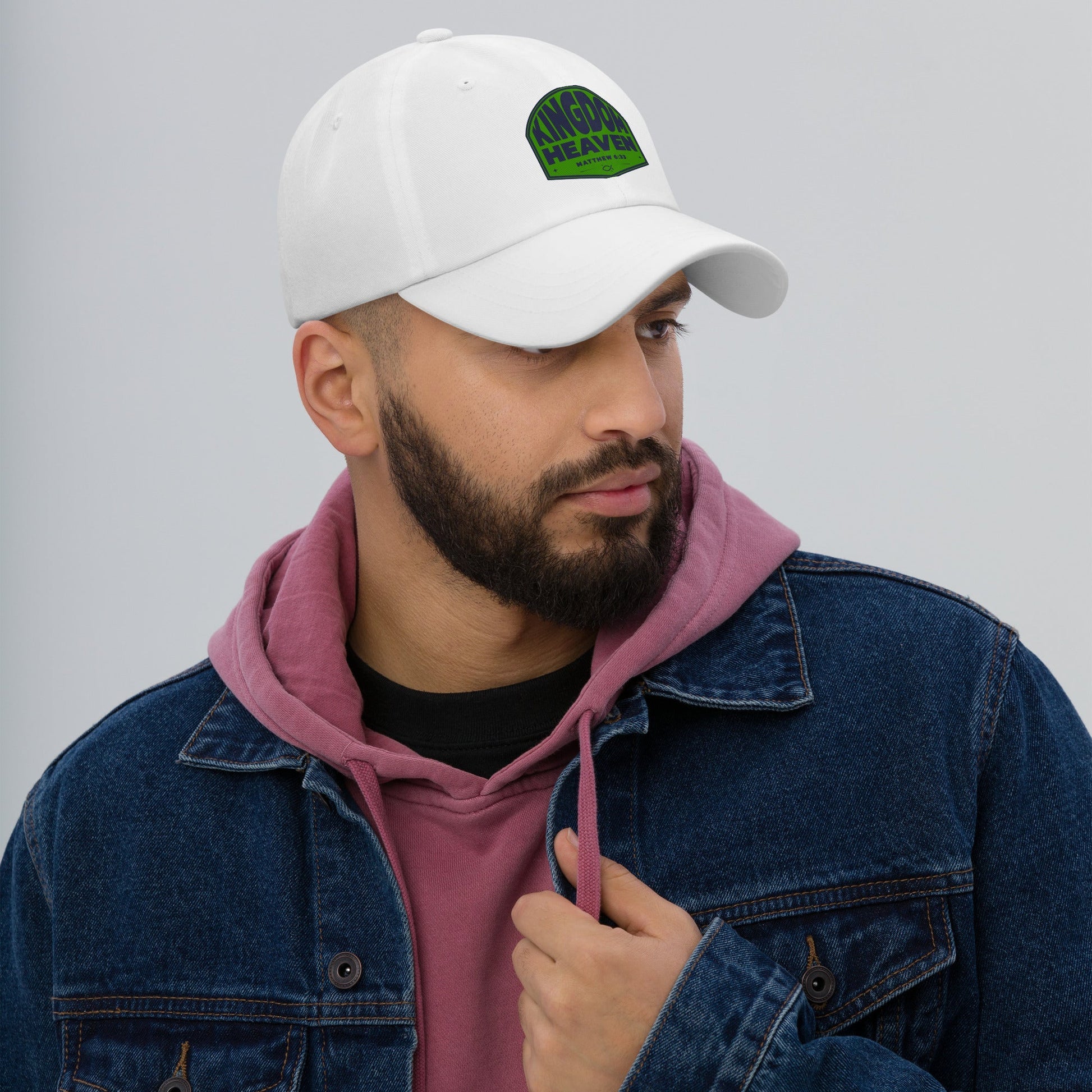 ⭐ Kingdom of Heaven Dad Hat – Matthew 6:33 | Hats – GodSpeed Threads