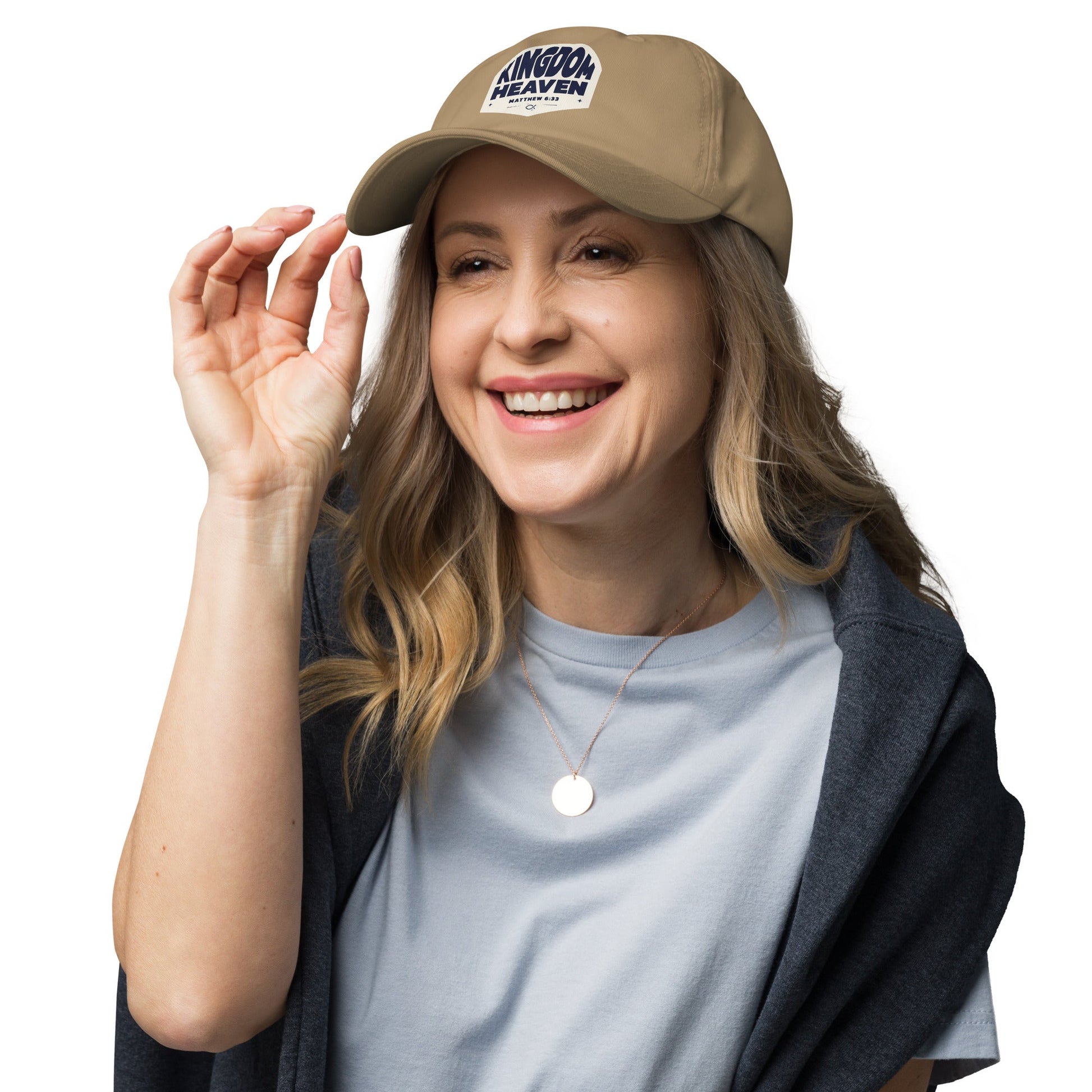 ⭐ Kingdom of Heaven Dad Hat – Matthew 6:33 | Hats – GodSpeed Threads