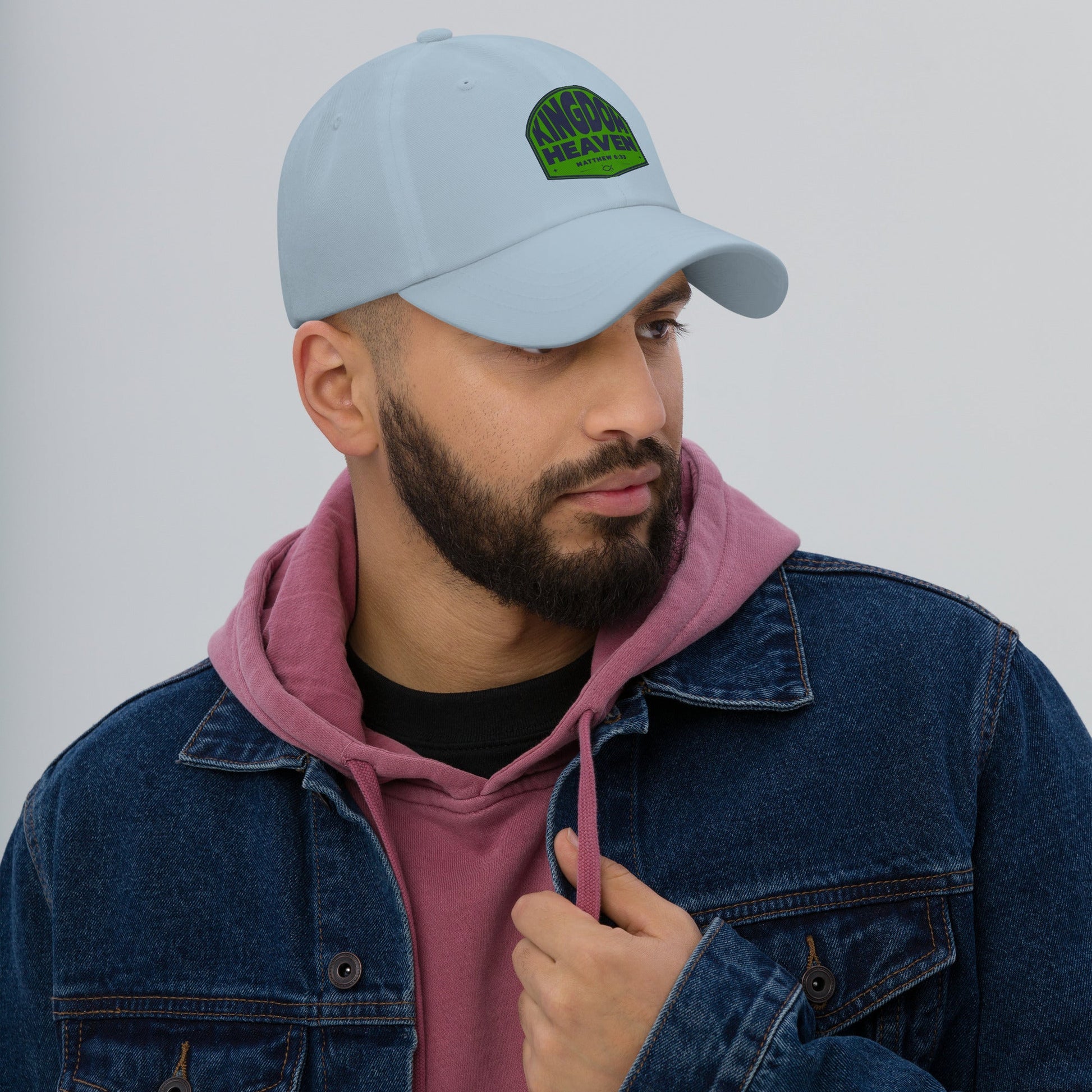 ⭐ Kingdom of Heaven Dad Hat – Matthew 6:33 | Hats – GodSpeed Threads