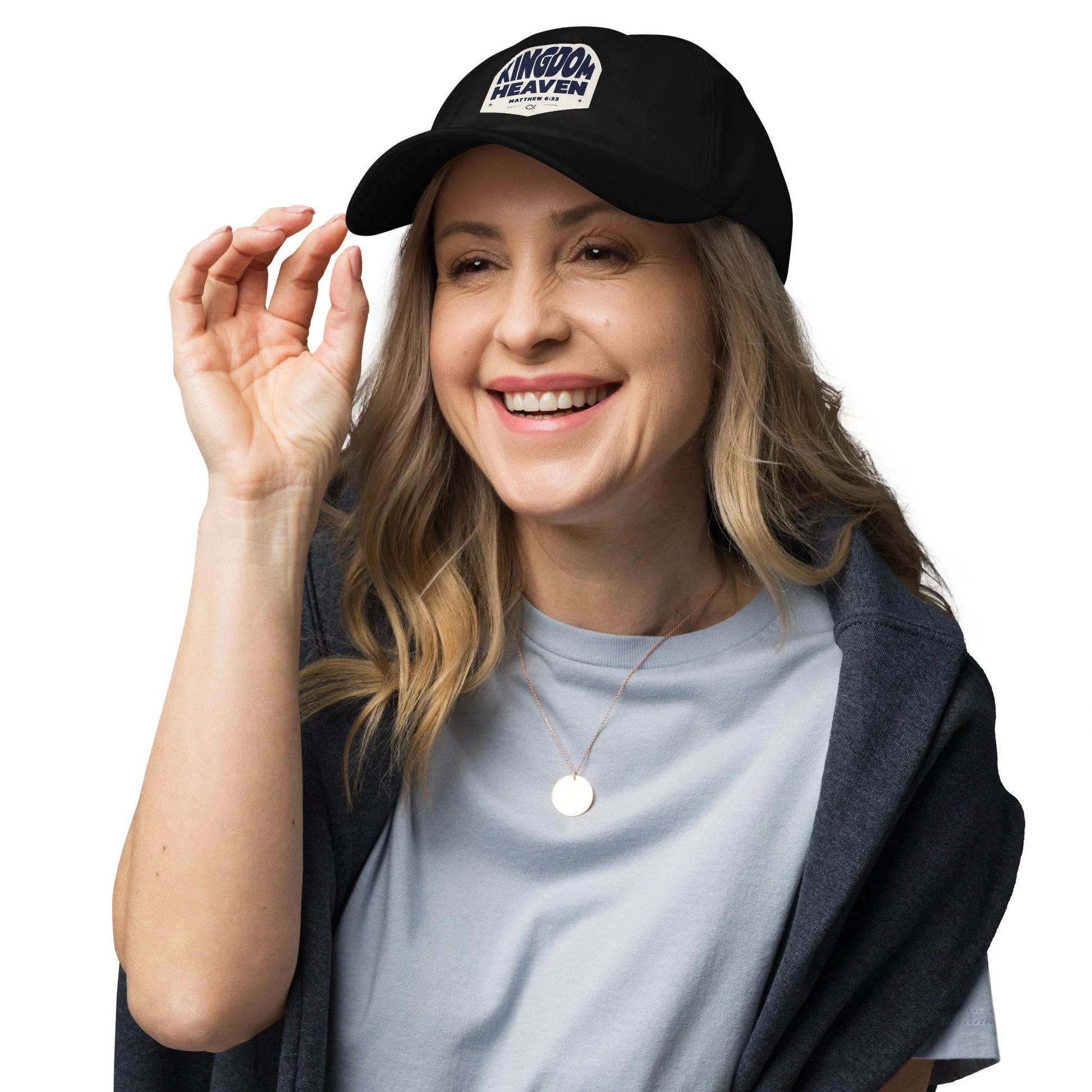 ⭐ Kingdom of Heaven Dad Hat – Matthew 6:33 | Hats – GodSpeed Threads
