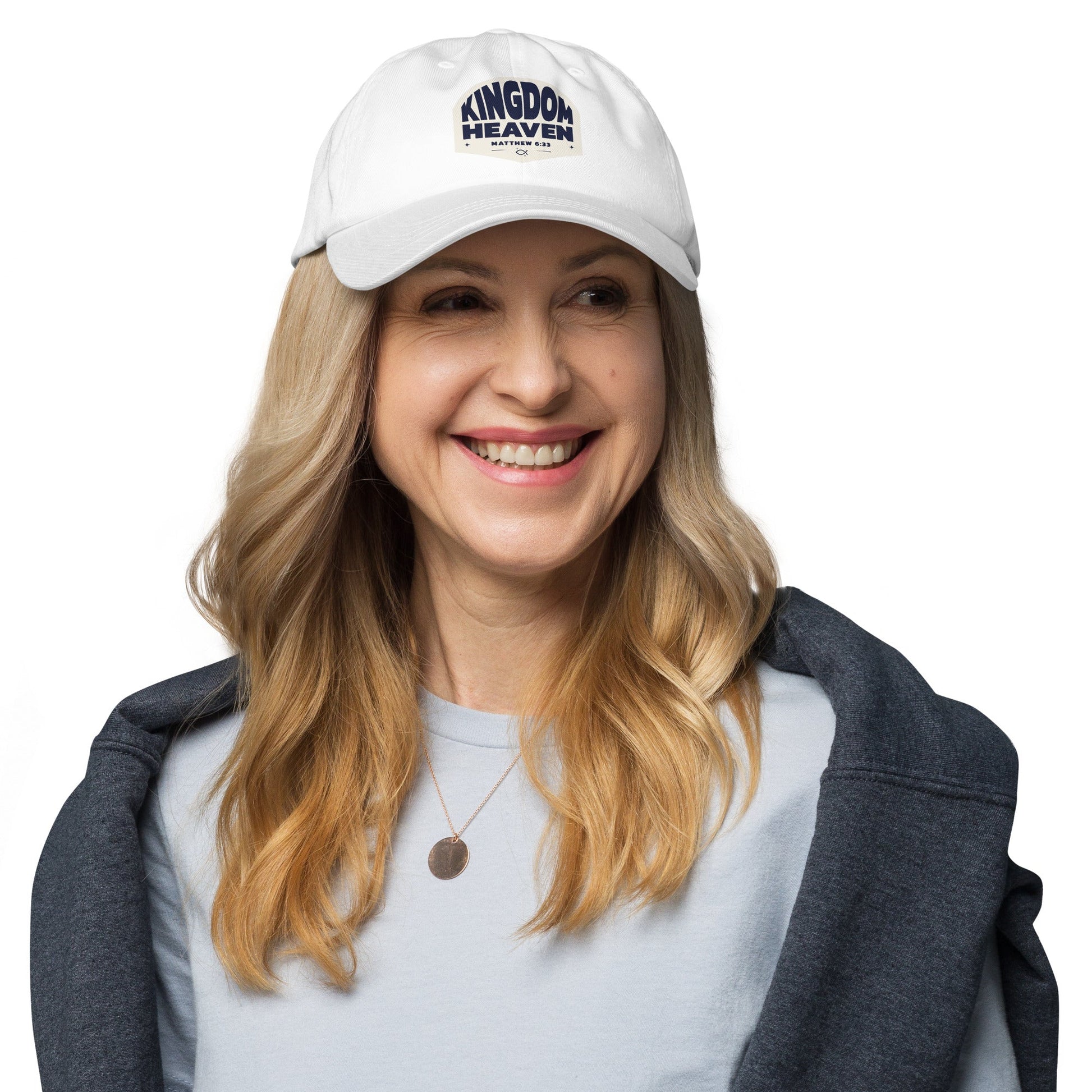 ⭐ Kingdom of Heaven Dad Hat – Matthew 6:33 | Hats – GodSpeed Threads