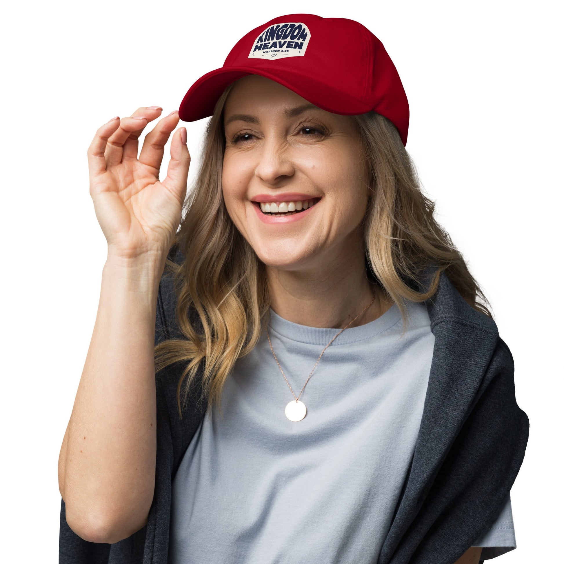 ⭐ Kingdom of Heaven Dad Hat – Matthew 6:33 | Hats – GodSpeed Threads