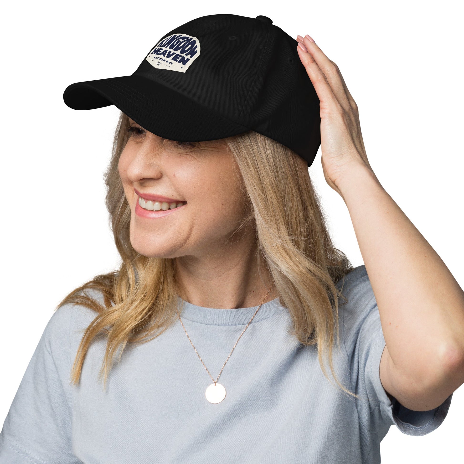 ⭐ Kingdom of Heaven Dad Hat – Matthew 6:33 | Hats – GodSpeed Threads