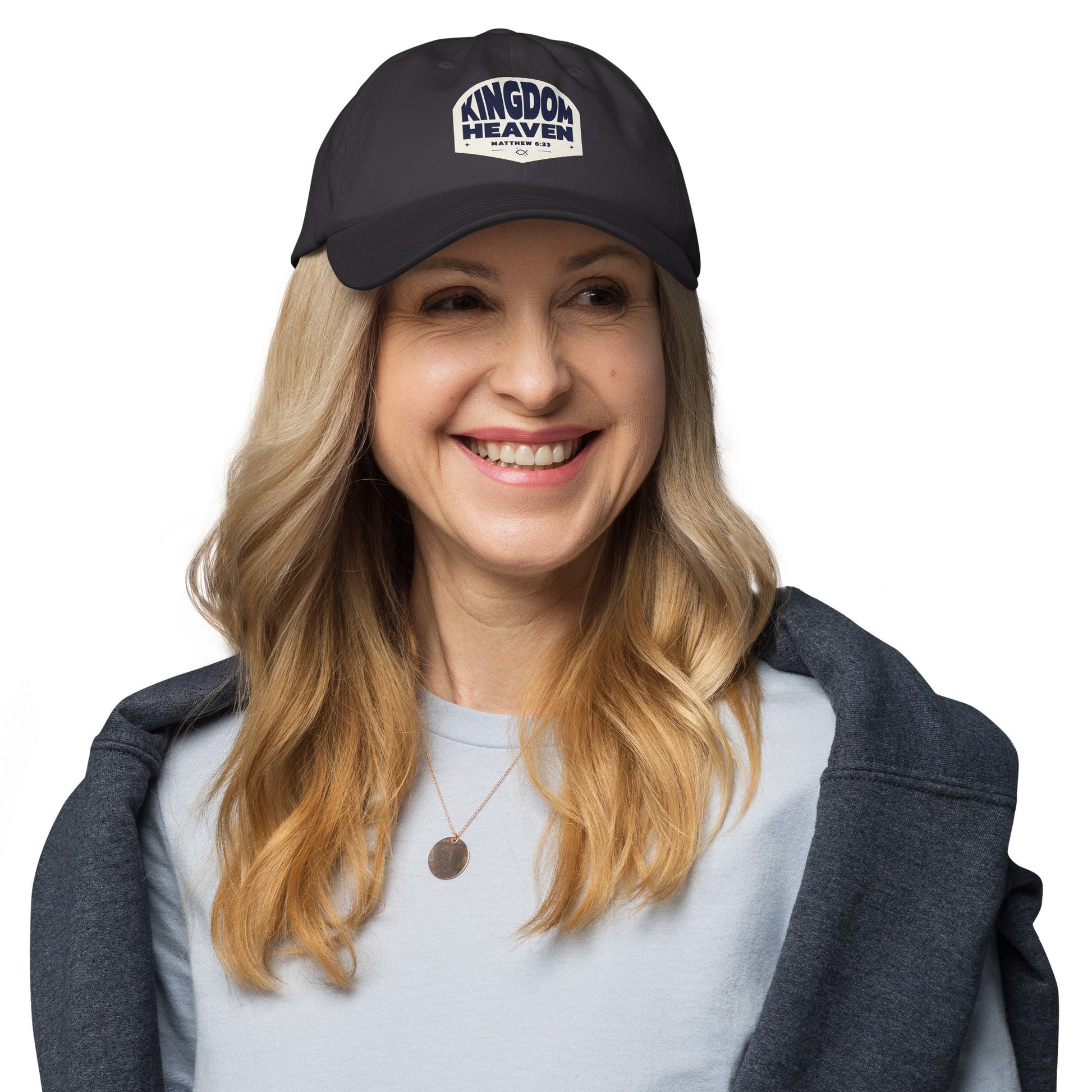 ⭐ Kingdom of Heaven Dad Hat – Matthew 6:33 | Hats – GodSpeed Threads