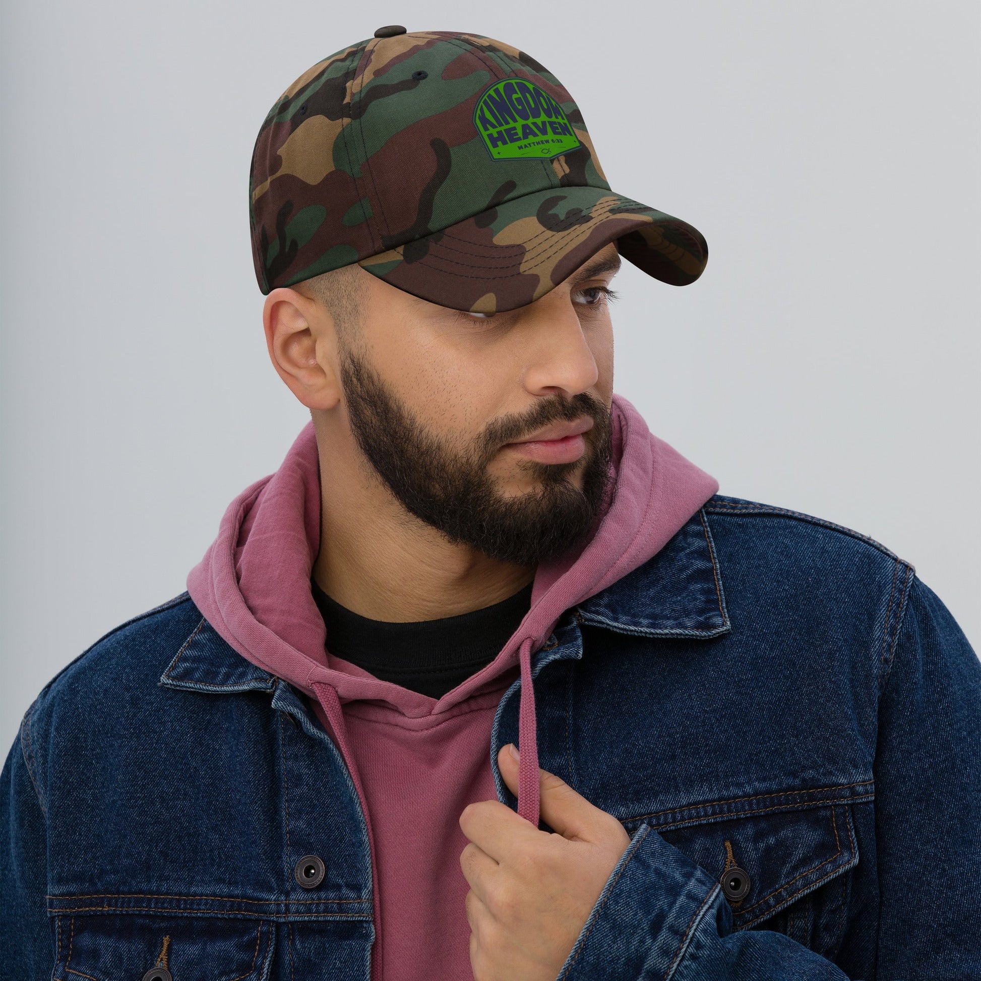⭐ Kingdom of Heaven Dad Hat – Matthew 6:33 | Hats – GodSpeed Threads