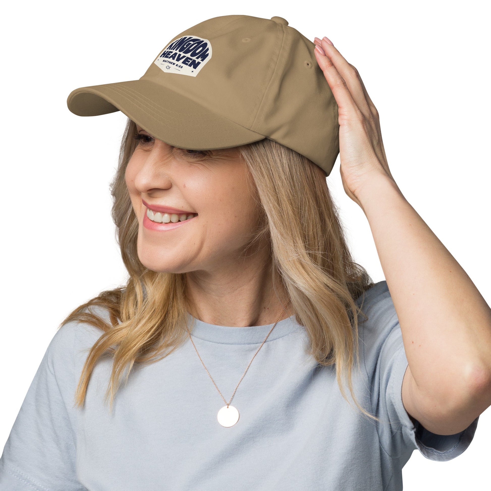 ⭐ Kingdom of Heaven Dad Hat – Matthew 6:33 | Hats – GodSpeed Threads