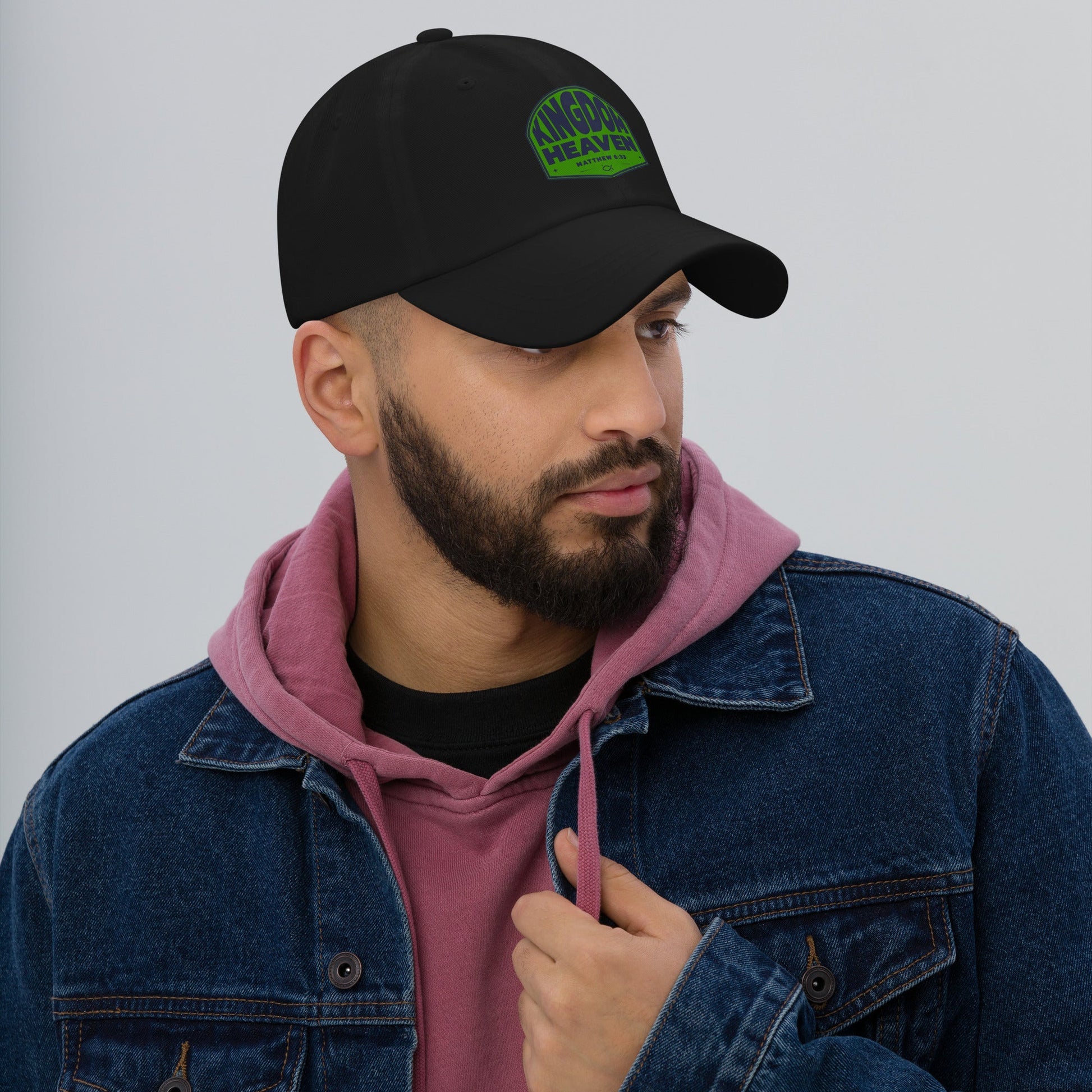 ⭐ Kingdom of Heaven Dad Hat – Matthew 6:33 | Hats – GodSpeed Threads