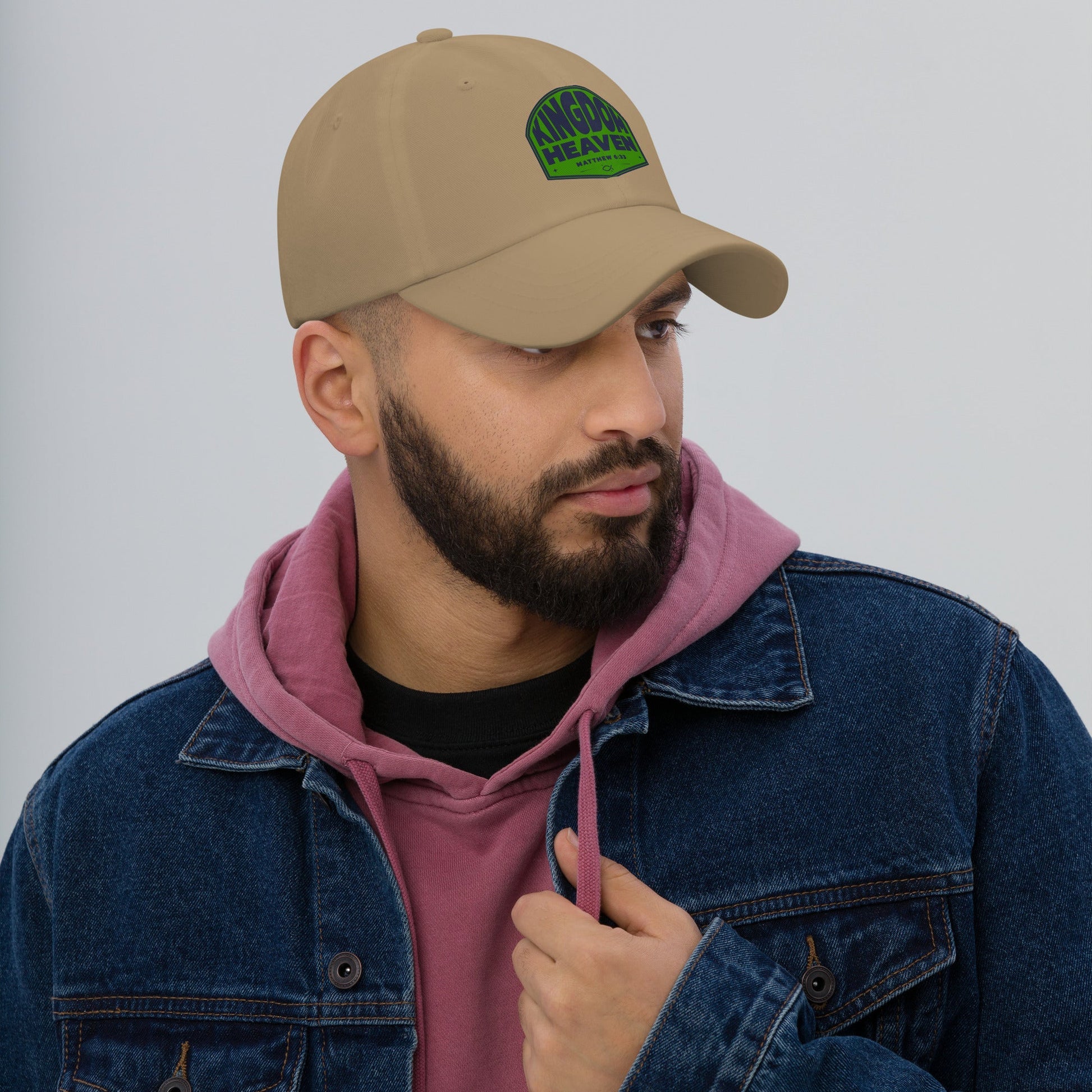 ⭐ Kingdom of Heaven Dad Hat – Matthew 6:33 | Hats – GodSpeed Threads