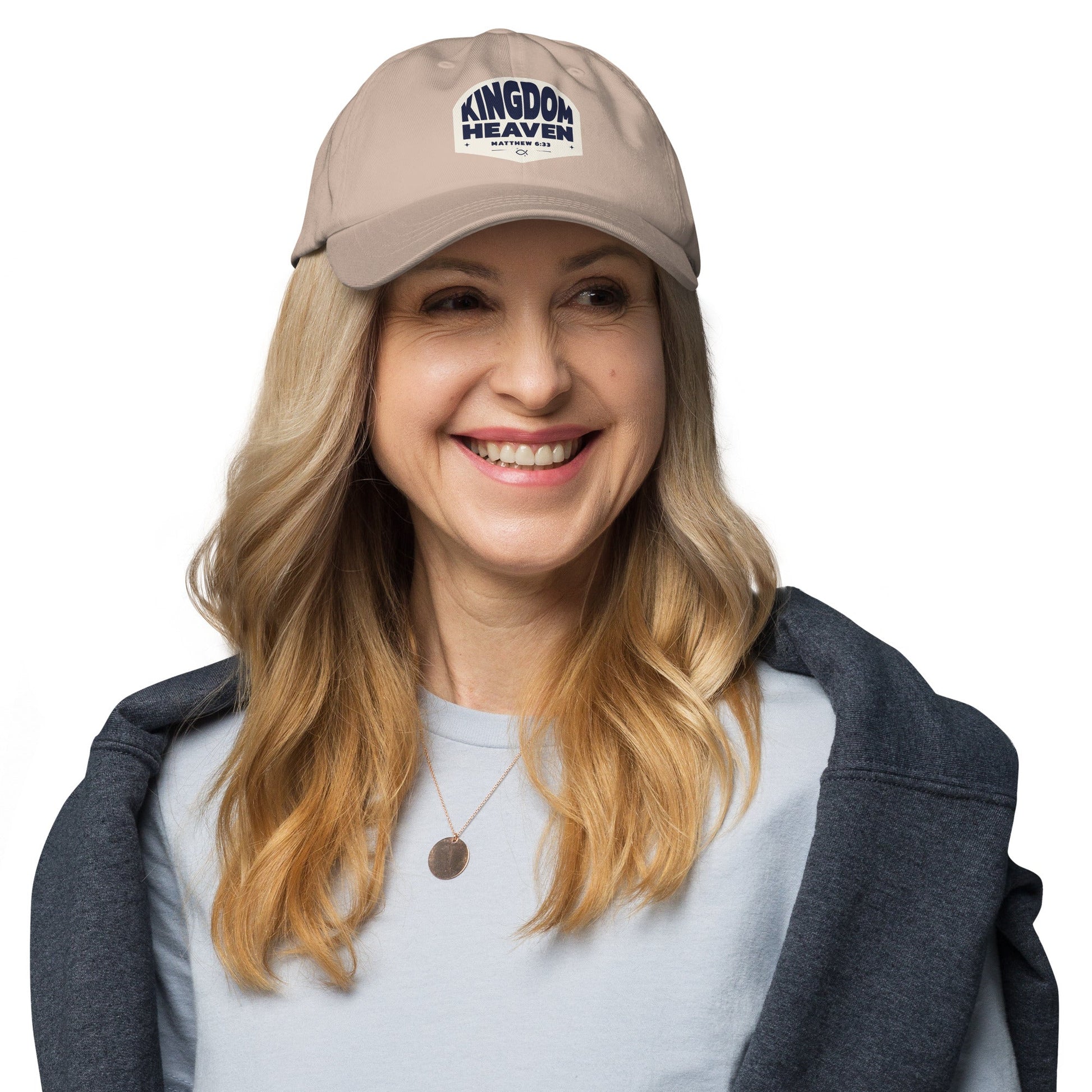 ⭐ Kingdom of Heaven Dad Hat – Matthew 6:33 | Hats – GodSpeed Threads