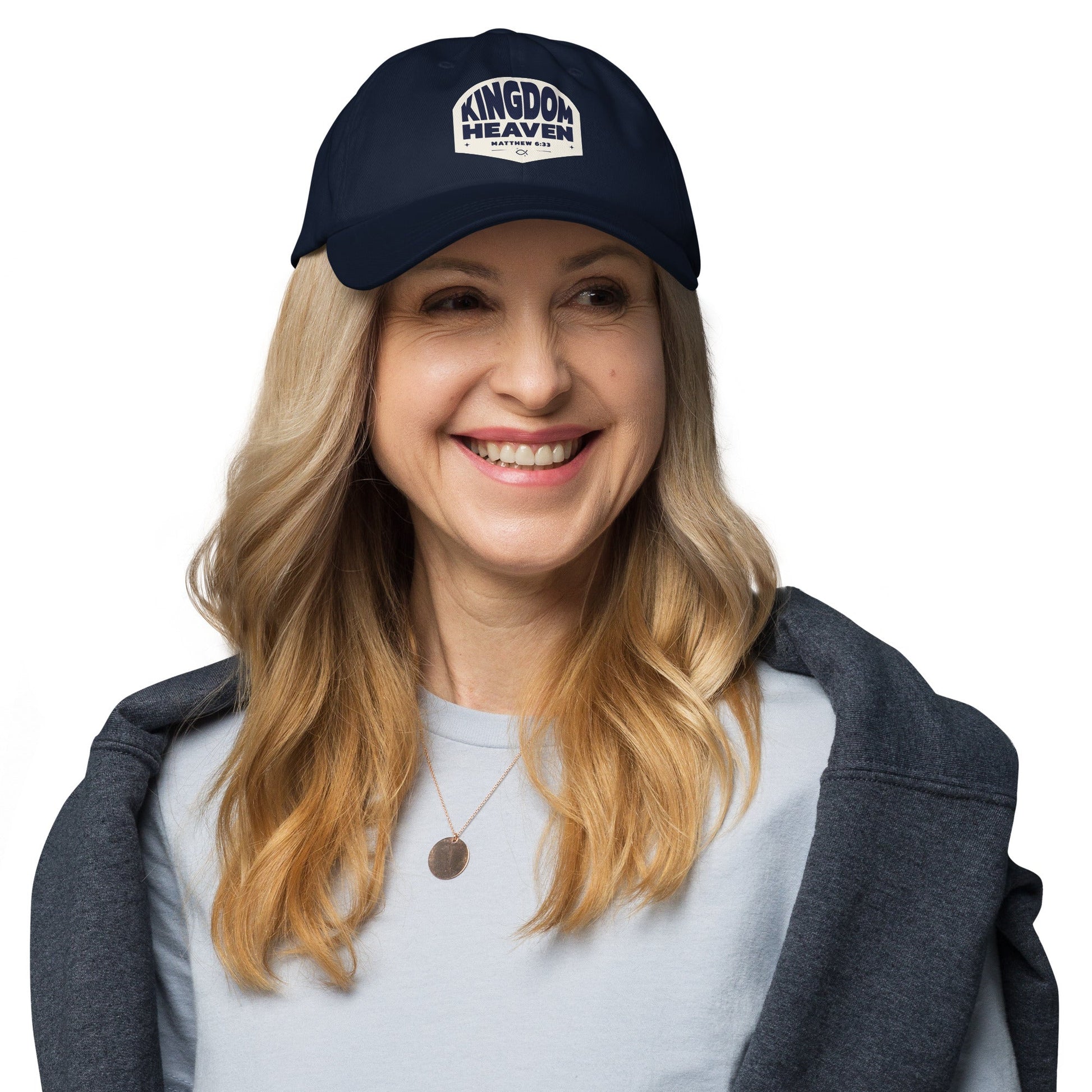 ⭐ Kingdom of Heaven Dad Hat – Matthew 6:33 | Hats – GodSpeed Threads