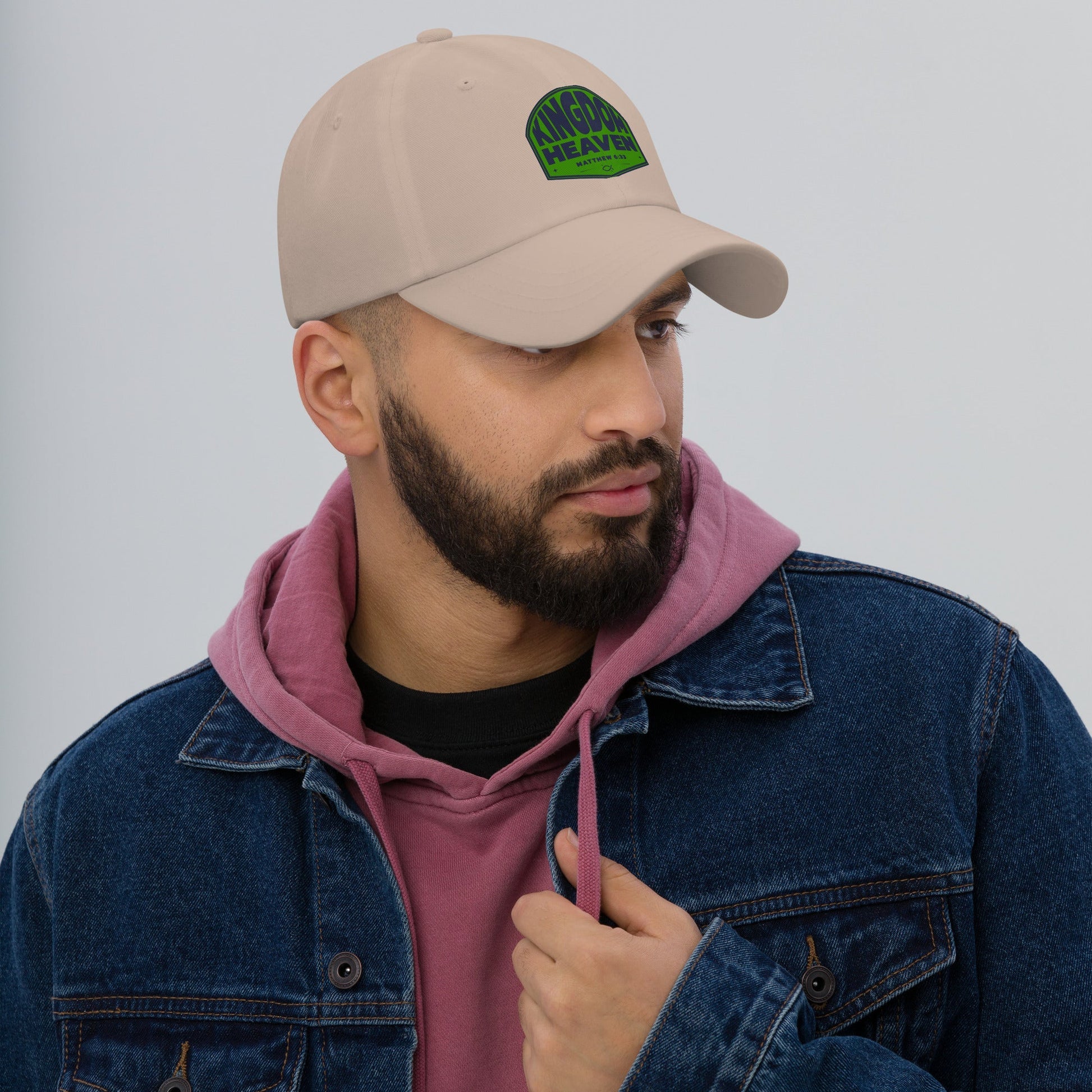 ⭐ Kingdom of Heaven Dad Hat – Matthew 6:33 | Hats – GodSpeed Threads