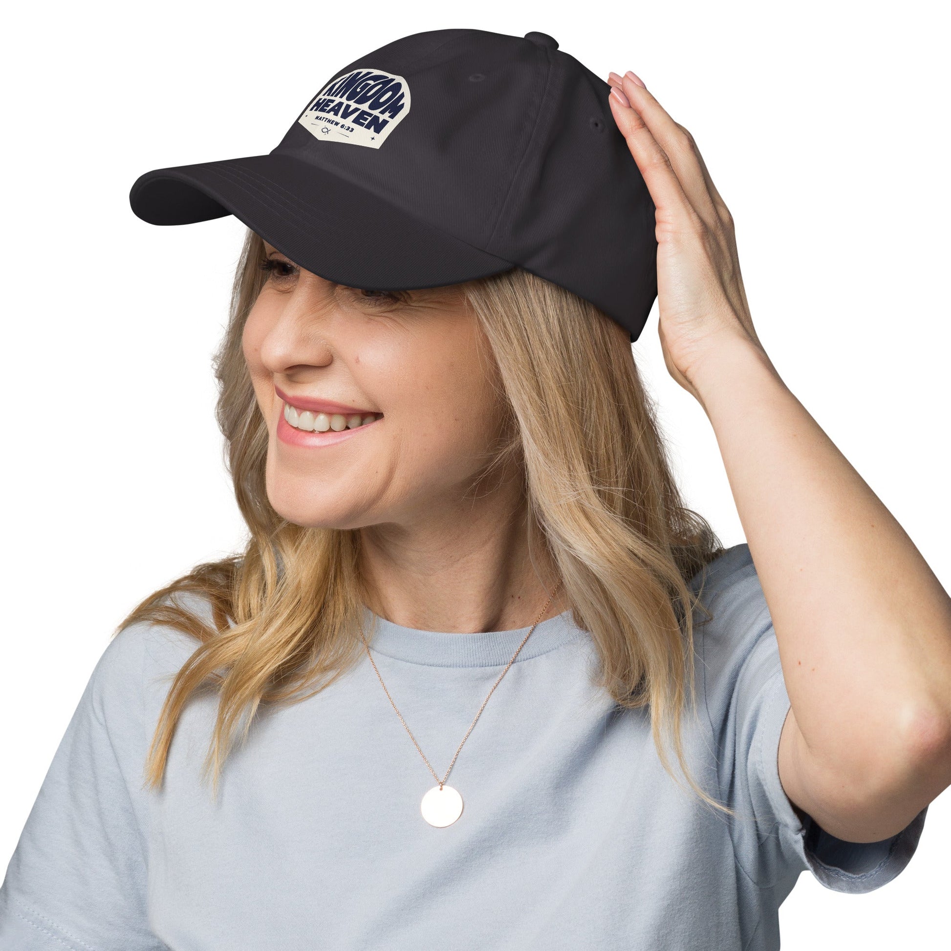 ⭐ Kingdom of Heaven Dad Hat – Matthew 6:33 | Hats – GodSpeed Threads