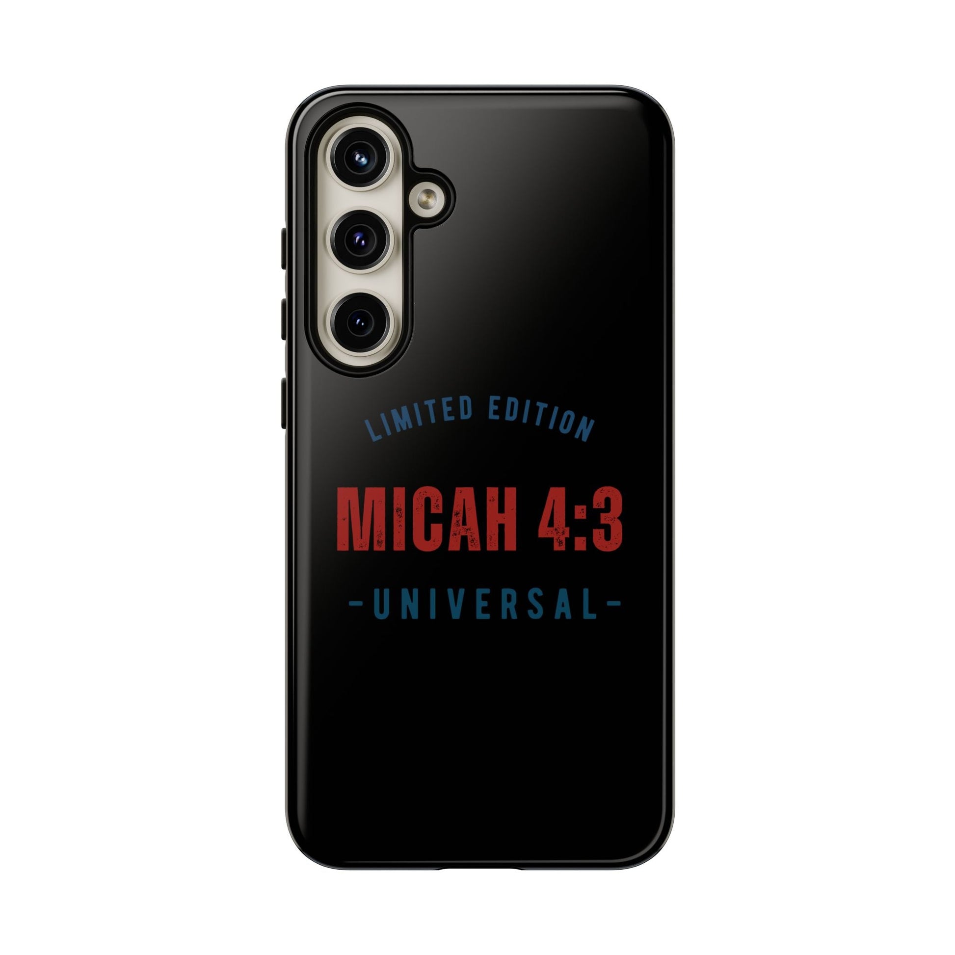 ⭐ Limited Edition Tough Phone Case, Inspirational Phone Cover, Micah 4:3 Design, Christian Gifts, Unique Cell Phone Accessory | Phone Case – GodSpeed Threads